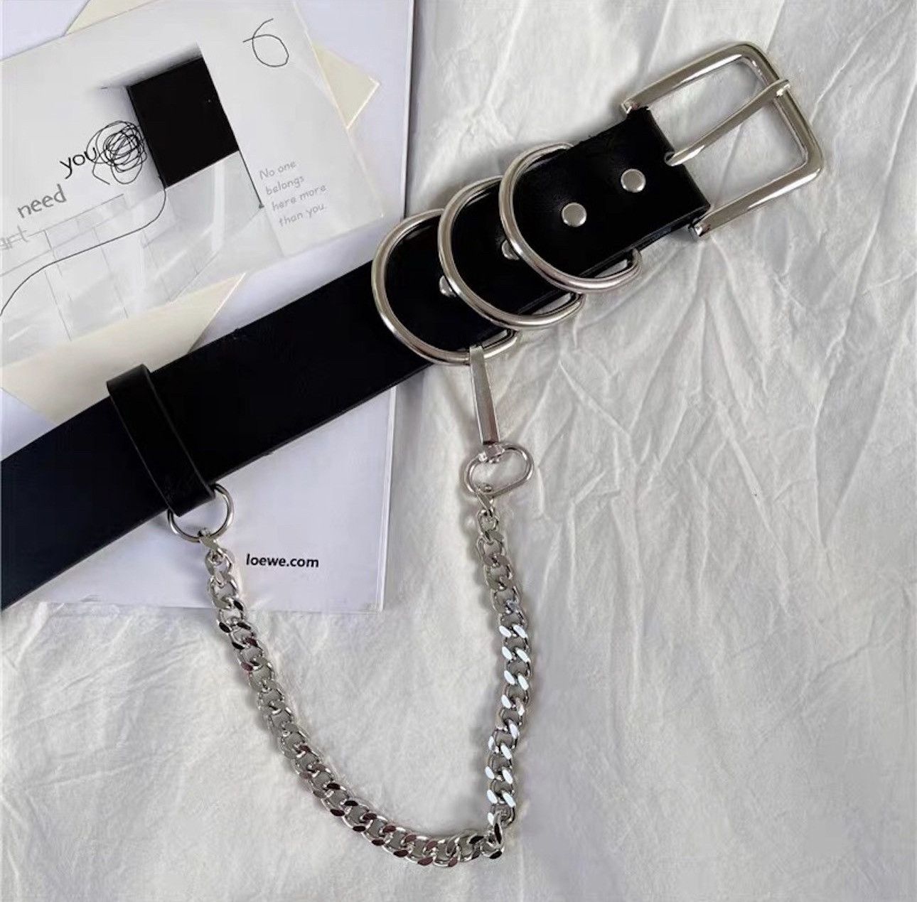 Other × Vintage Outdoor fashion punk chain grunge belt gothic rock Size ONE SIZE - 2 Thumbnail