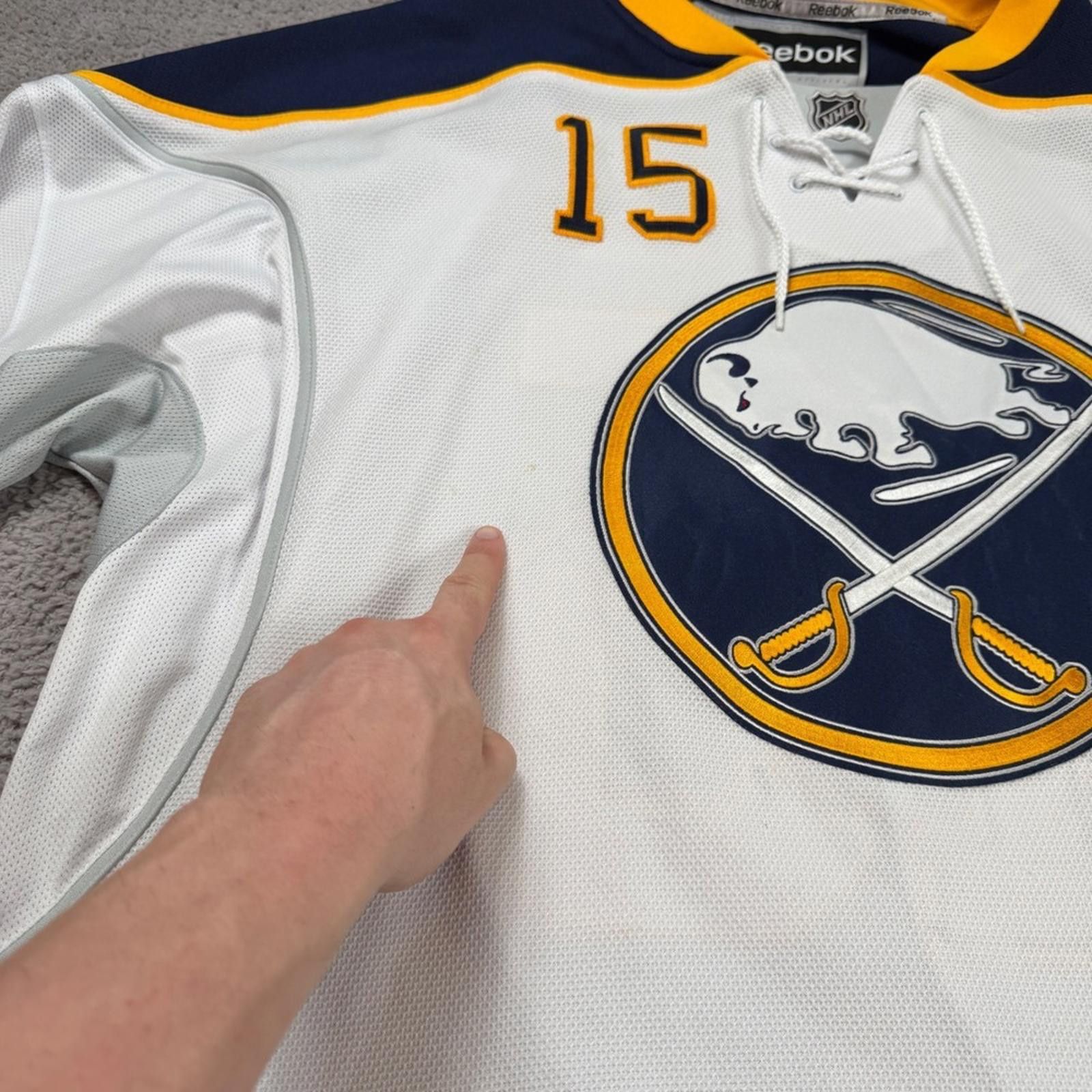 Reebok Buffalo Sabres Jack Eichel Reebok Premier NHL Jersey White Size US XXL / EU 58 / 5 - 8 Thumbnail