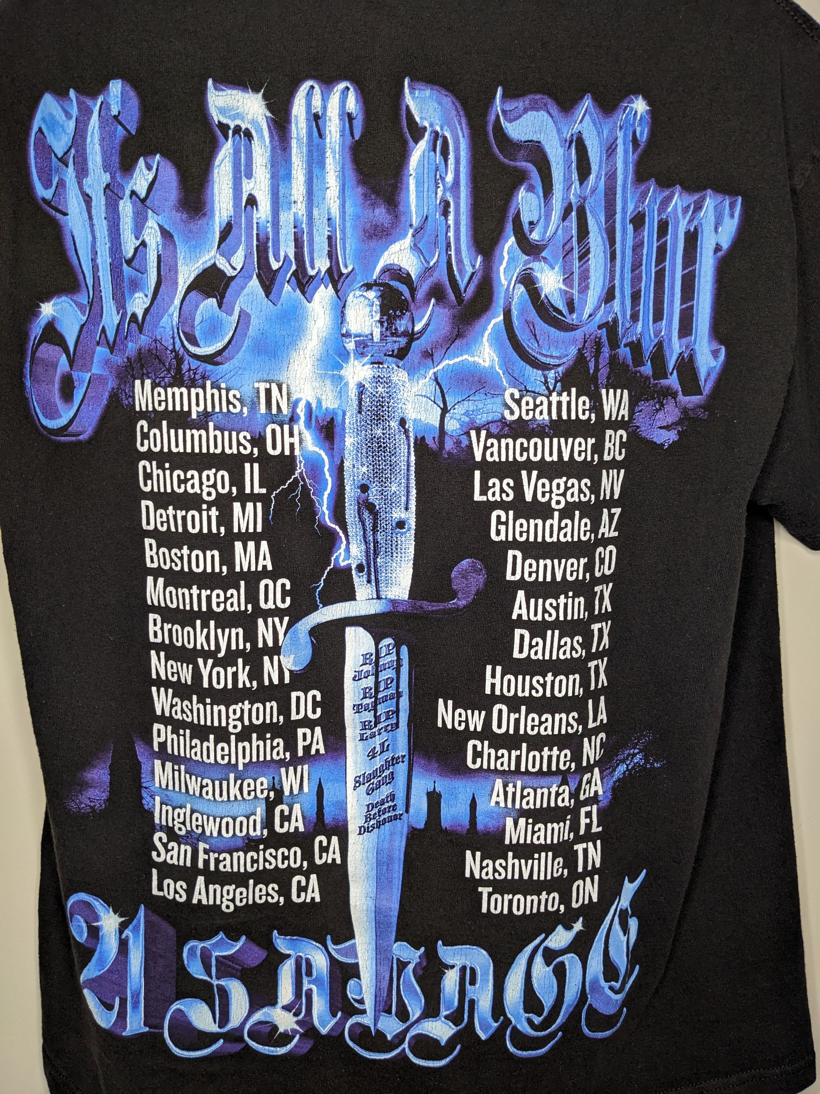 21 Savage 21 Savage Drake Its All A Blue Tour Shirt XL Rap Graphic Tee Size US XL / EU 56 / 4 - 6 Thumbnail