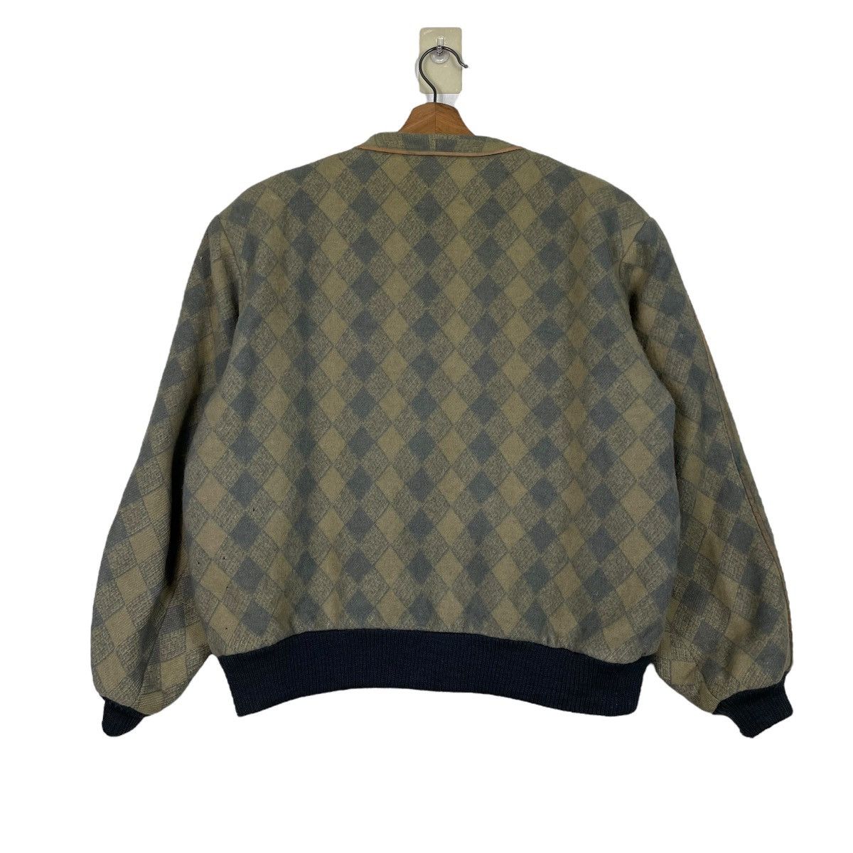 BIGI Men's Bigi Argyle Cardigan Jacket Size US M / EU 48-50 / 2 - 7 Thumbnail