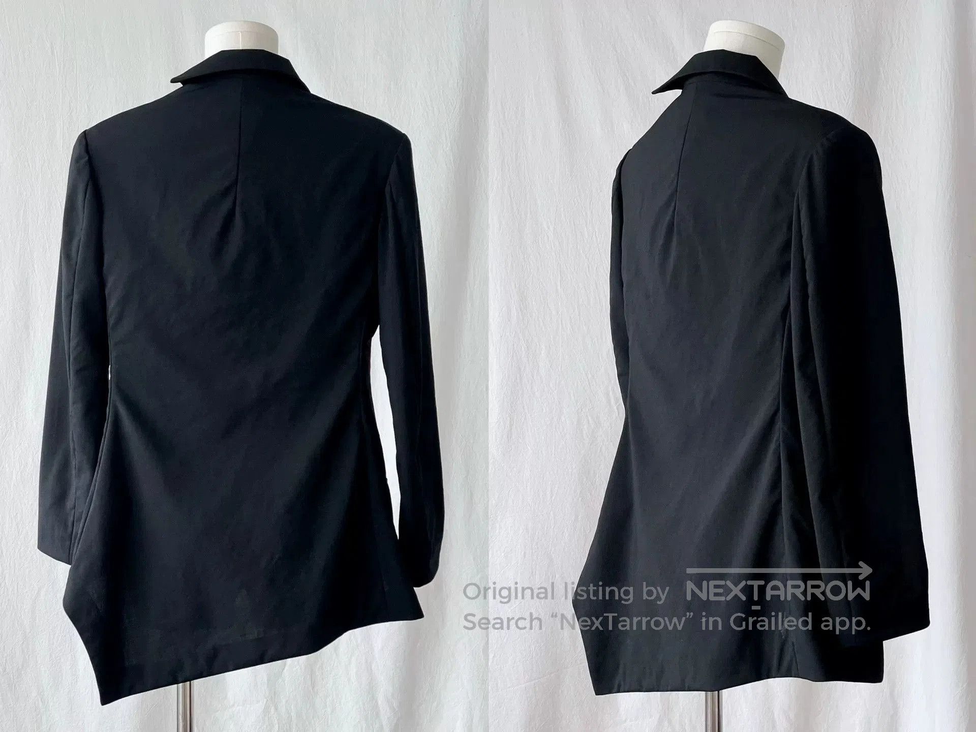 Yohji Yamamoto Yohji Yamamoto Asymmetrical Wool Top. Size S / US 4 / IT 40 - 7 Thumbnail