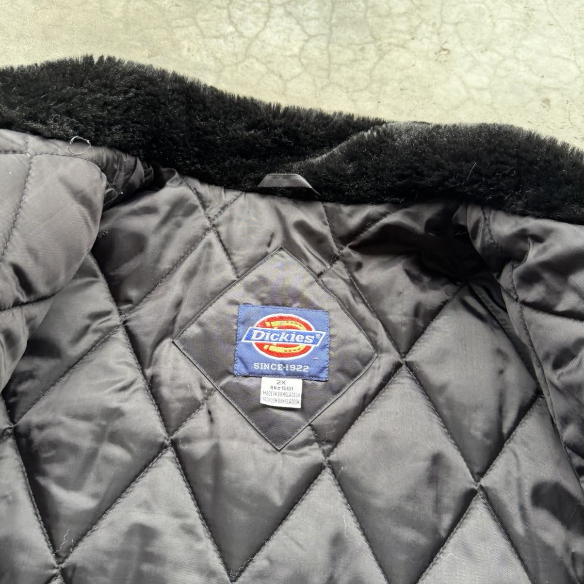 Dickies Vintage dickies black fur collar bomber flight jacket Size US XXL / EU 58 / 5 - 4 Thumbnail