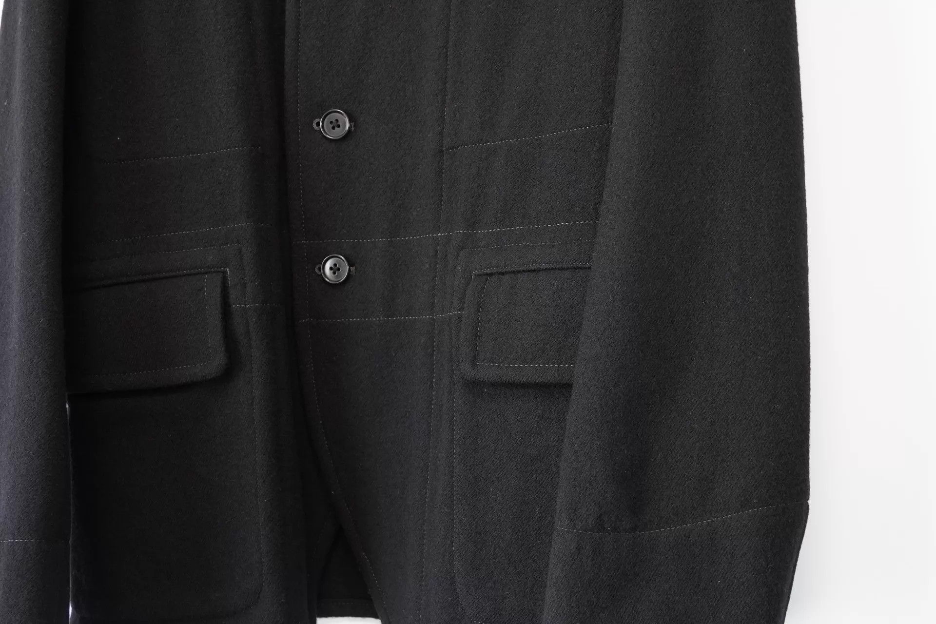 Yohji Yamamoto Yohji Yamamoto Y's for Men Topstitch Wool Jacket J23 Size US M / EU 48-50 / 2 - 5 Thumbnail