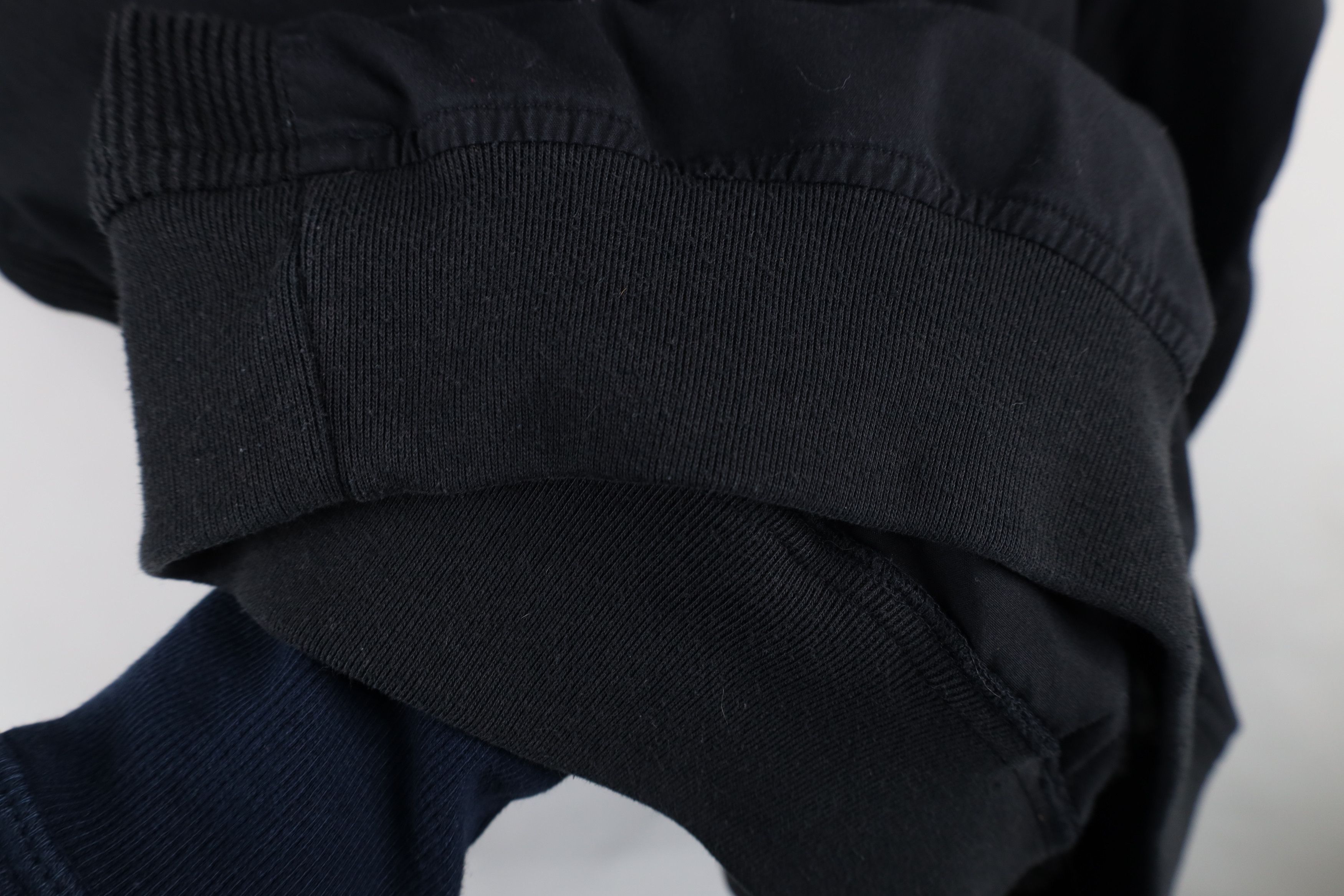 Vintage Vintage 90s Streetwear Ribbed Knit Pullover Polo Shirt Black Size US XXL / EU 58 / 5 - 9 Thumbnail