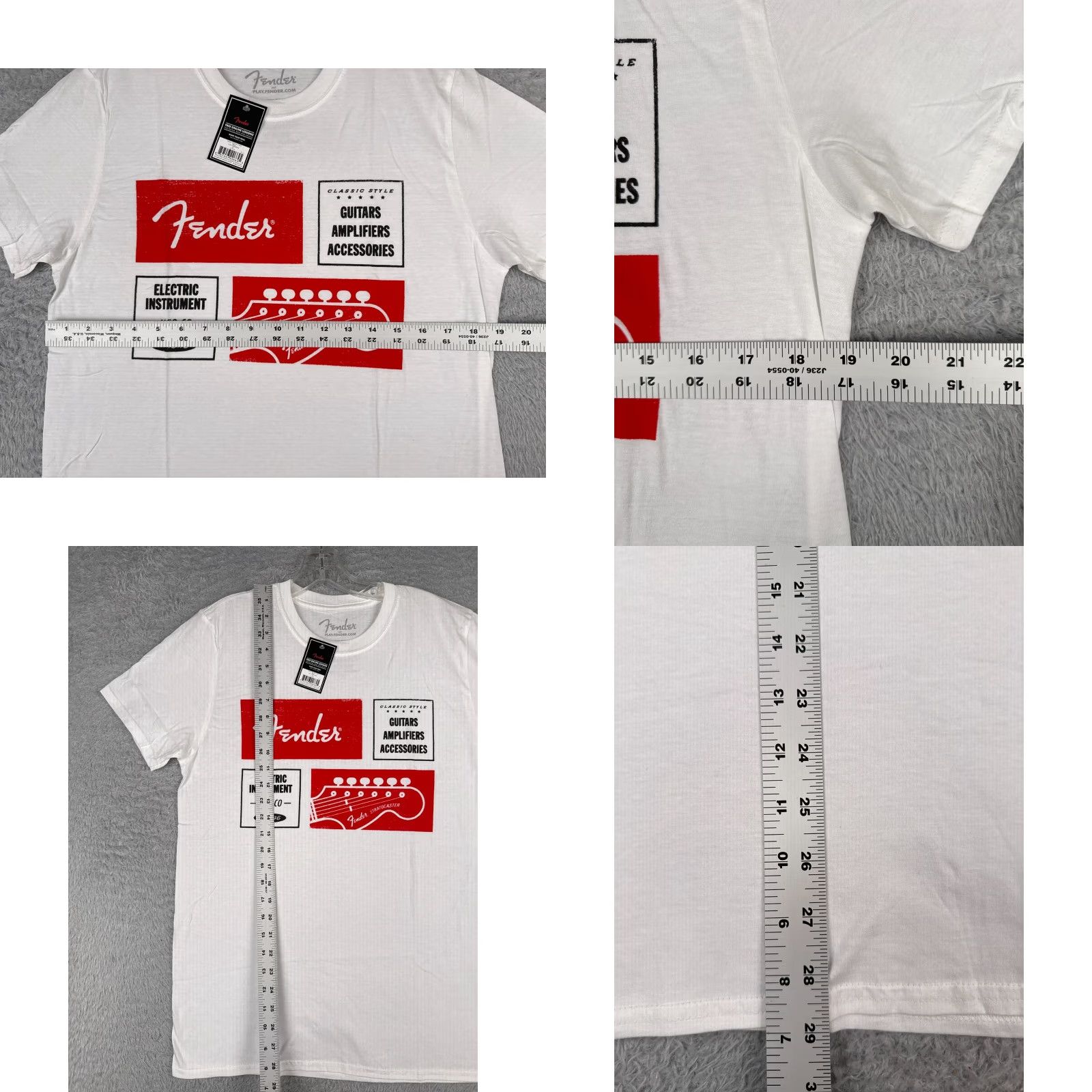 Fender Fender Shirt Men M White 1964 Stratocaster 100% Cotton NEW NWT Size US M / EU 48-50 / 2 - 8 Thumbnail