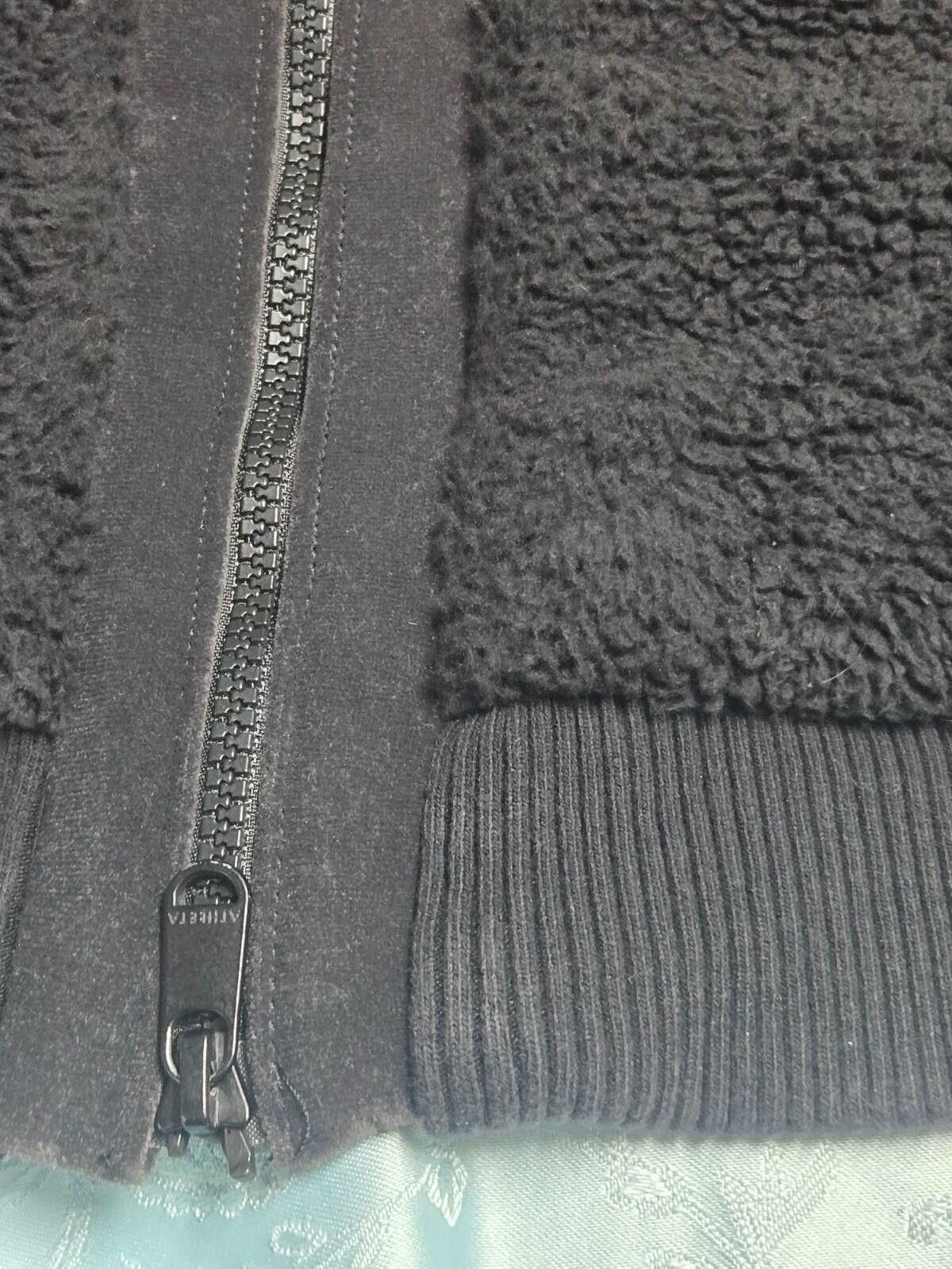Other Athleta 2X WMS Tugga Sherpa Coat Black Cozy Full Zipper Size XXL / US 16-18 / IT 52-54 - 2 Thumbnail