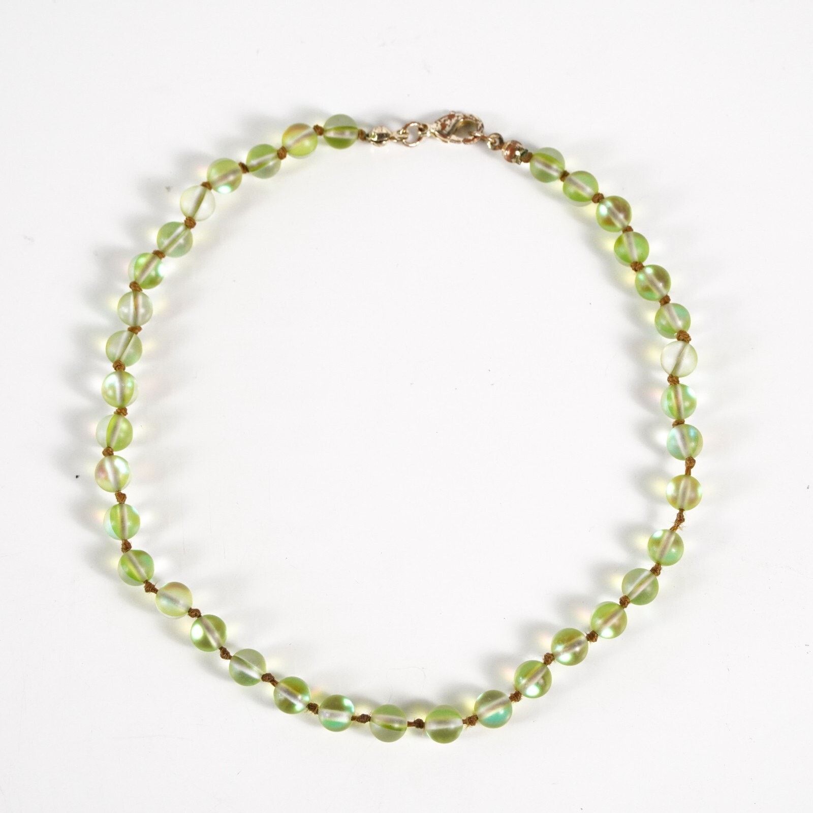 Other Green Holo Bead Holographic Beaded Gemstone Bracelet Jewelry Size ONE SIZE - 1 Thumbnail