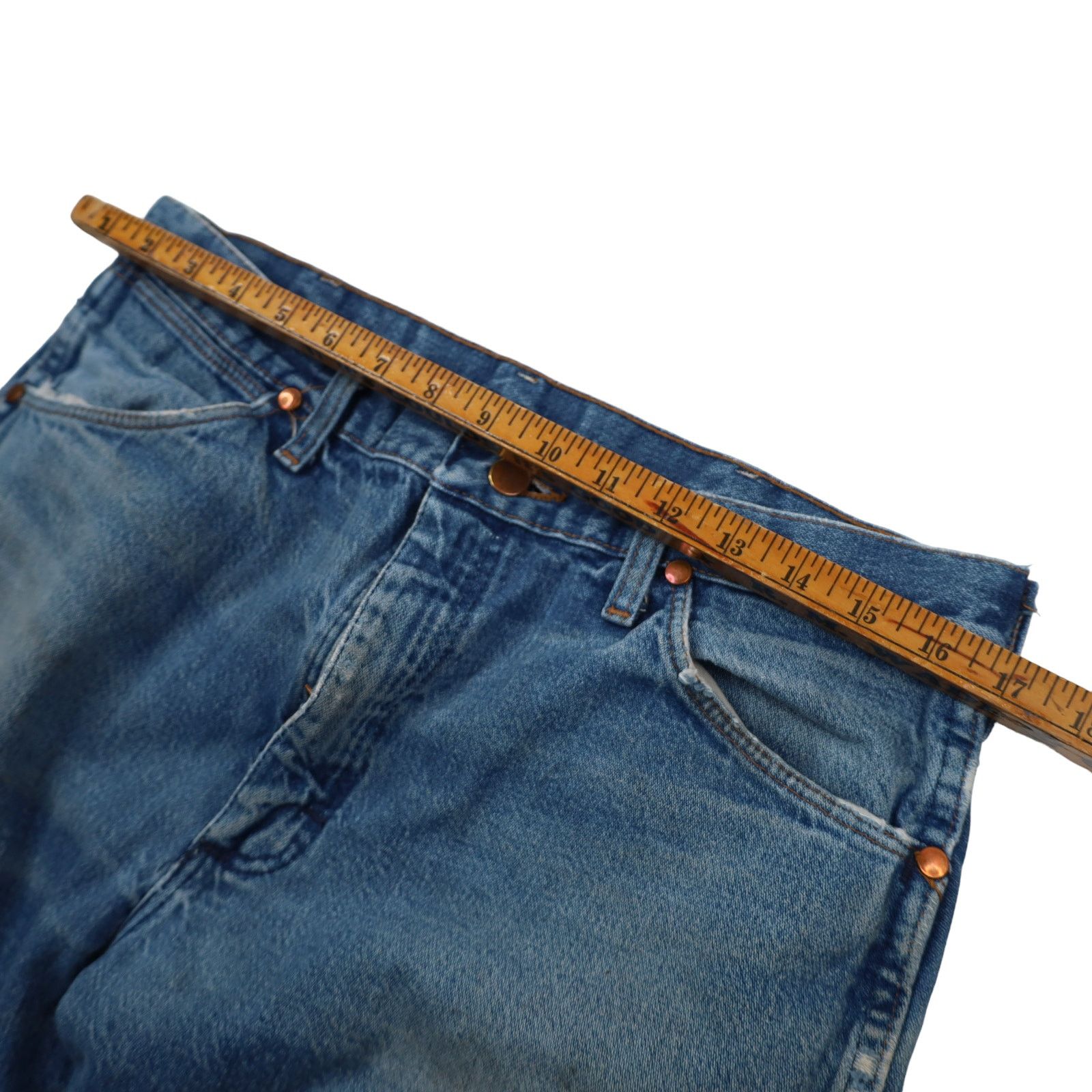 Vintage × Wrangler Vintage Wrangler Distressed Patched Denim Jeans Size US 34 / EU 50 - 11 Thumbnail