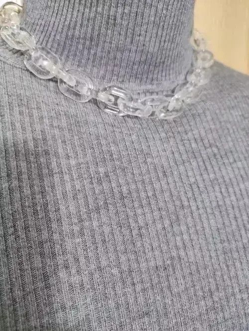 Japanese Brand Transparent Titanium steel Necklace Chain Size ONE SIZE - 3 Thumbnail