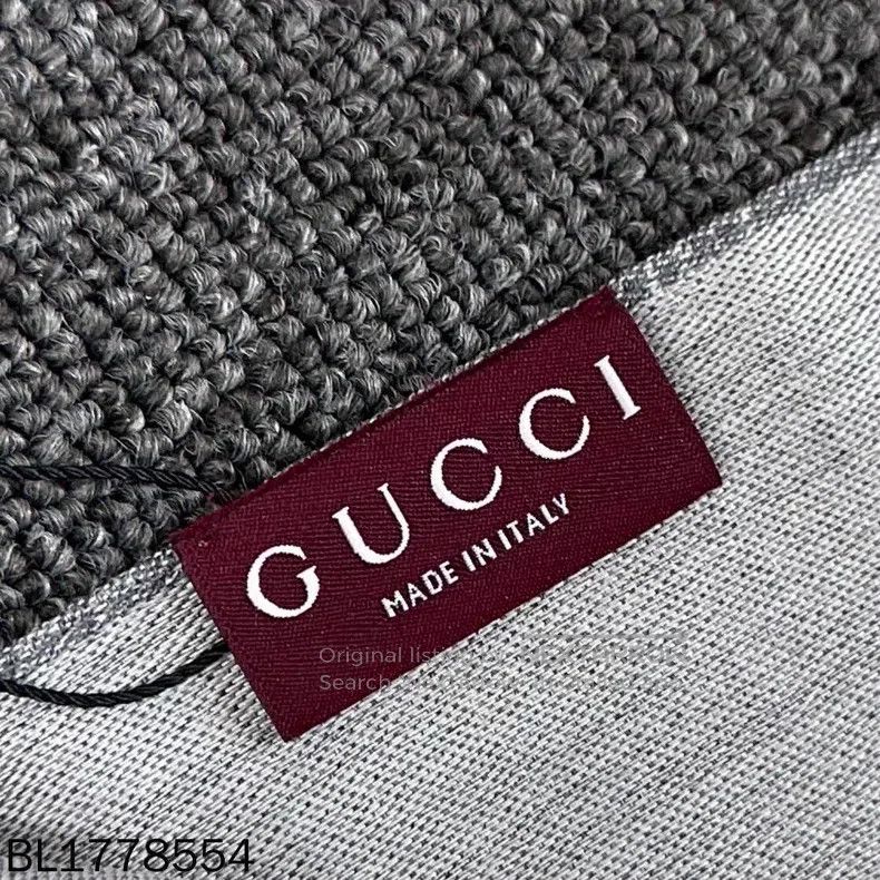 Gucci Gucci Gray old flower printed scarf Size ONE SIZE - 5 Thumbnail