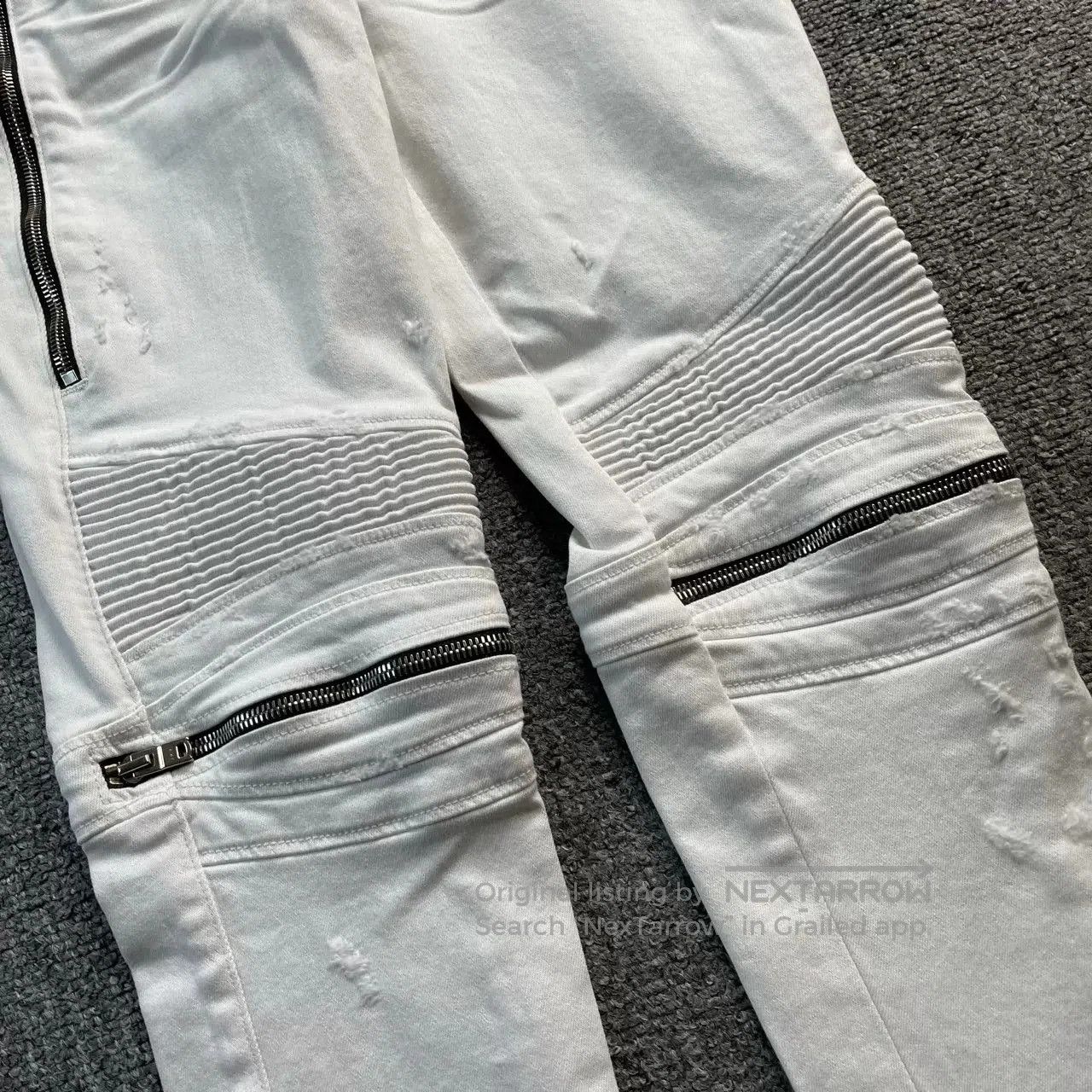 Amiri AMIRI White Zipper Jeans. Size 26" / US 2 / IT 38 - 2 Thumbnail