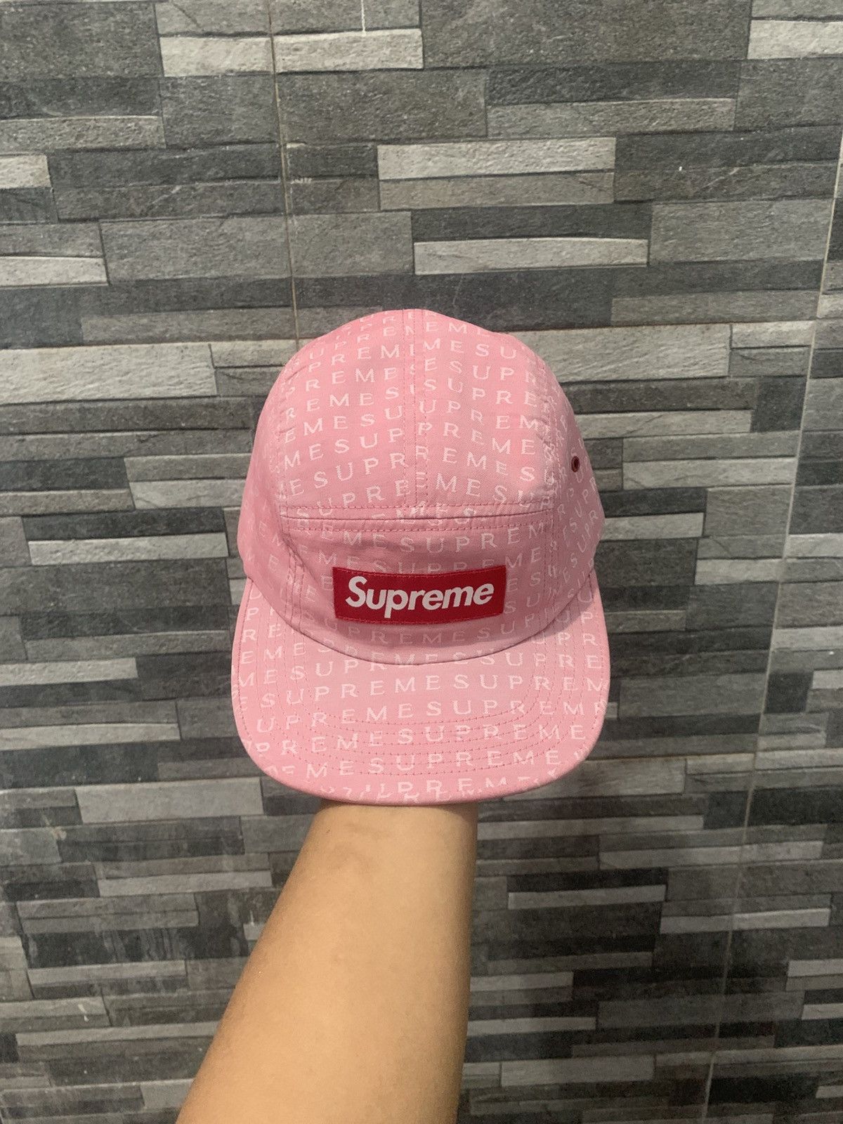 Supreme Supreme Text Jacquard Camp Cap SS15 Size ONE SIZE - 7 Thumbnail