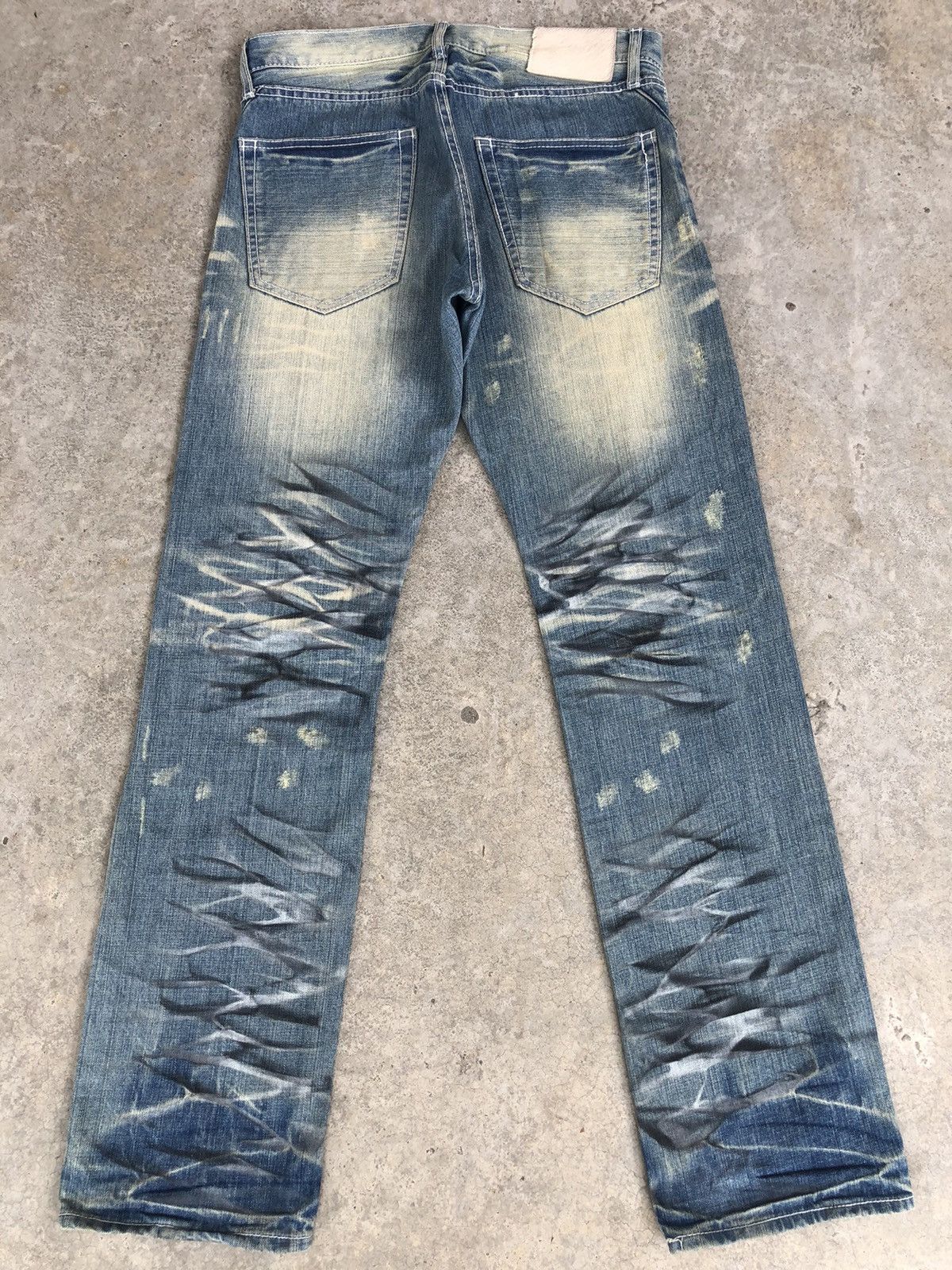 Who Decides War Japanese Urban Craft Distressed Jeans Size US 31 - 2 Thumbnail