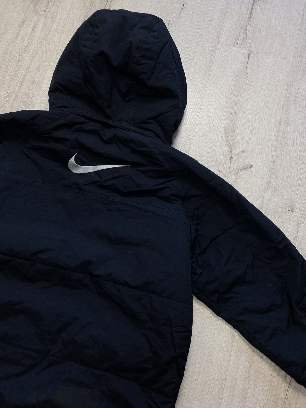 Nike × Vintage Nike Puffers Vintage Central Big Logo 90s Jacket Size US S / EU 44-46 / 1 - 2 Thumbnail