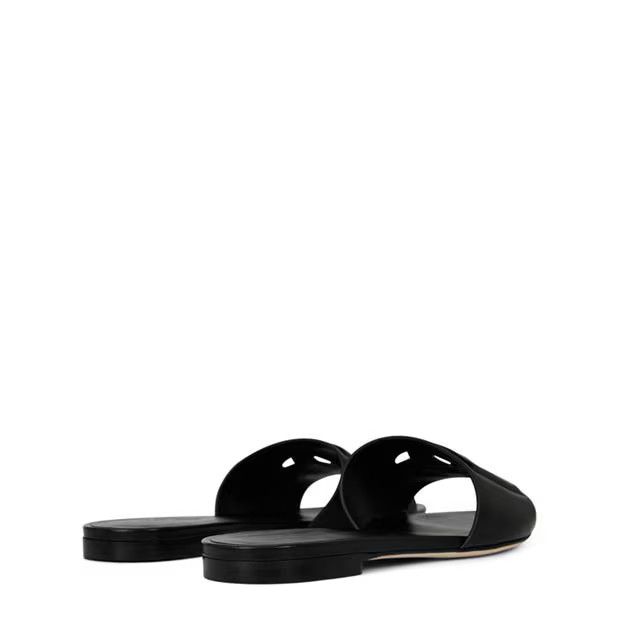 Dolce & Gabbana o1g2r1mq1024 Bianca Sliders in Nero Size US 8 / IT 38 - 4 Thumbnail