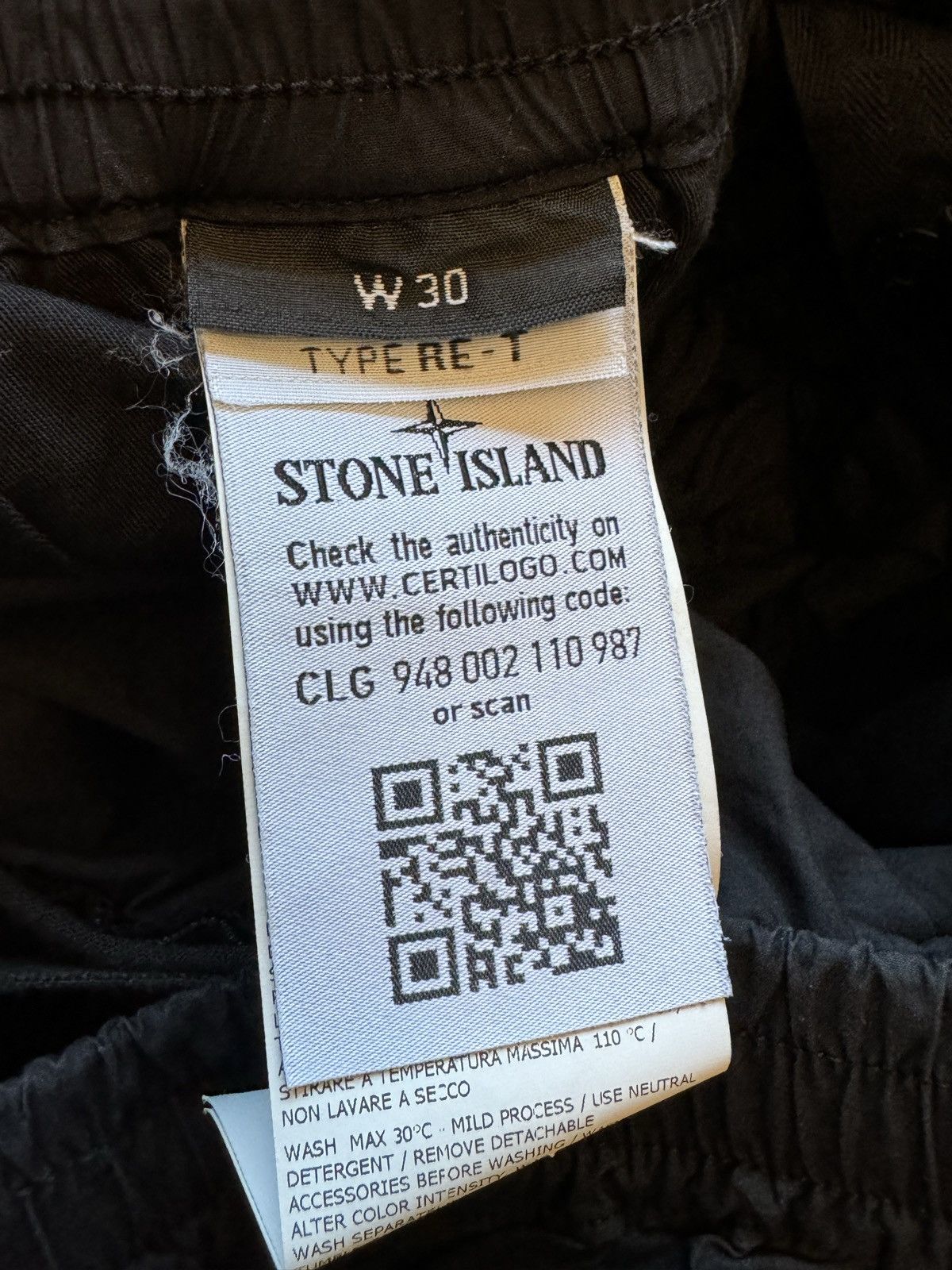 Stone Island Stone Island Black Joggers Size US 30 / EU 46 - 5 Thumbnail