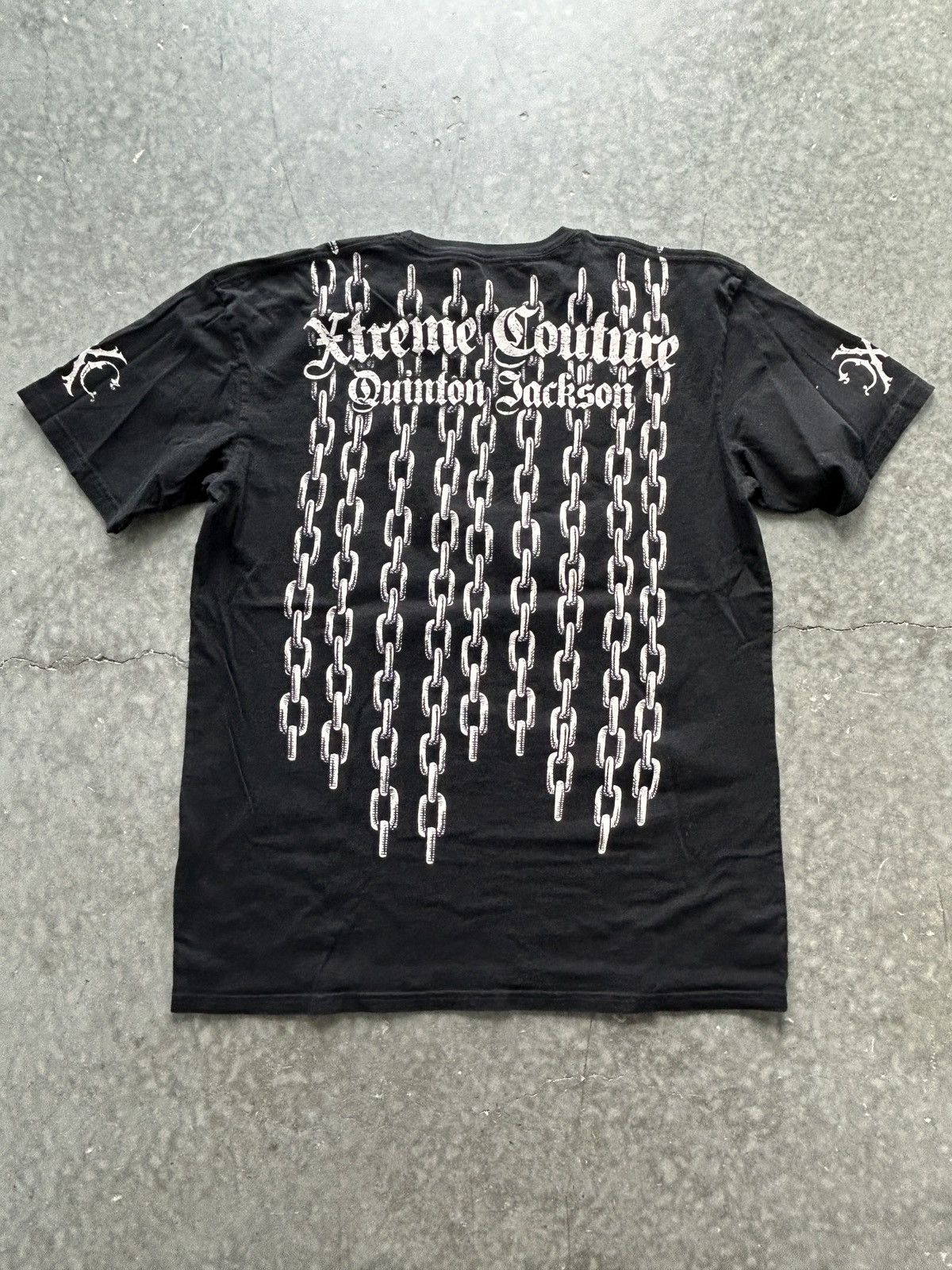 Affliction Vintage Y2K Xtreme Couture Graphic Tee Wolf Chains Size US XL / EU 56 / 4 - 5 Thumbnail