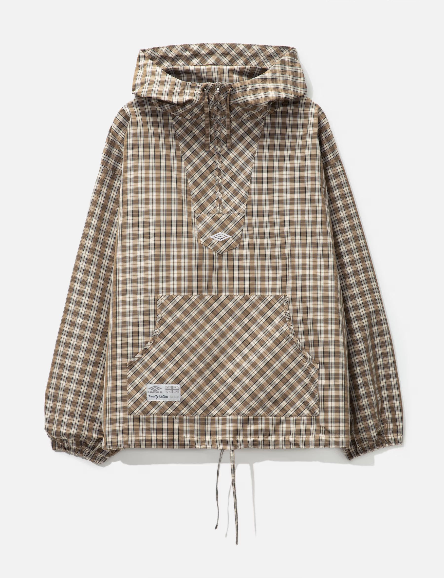 Slam Jam × Umbro SLAM JAM X UMBRO MASKED HOOD PLAID SHIRT