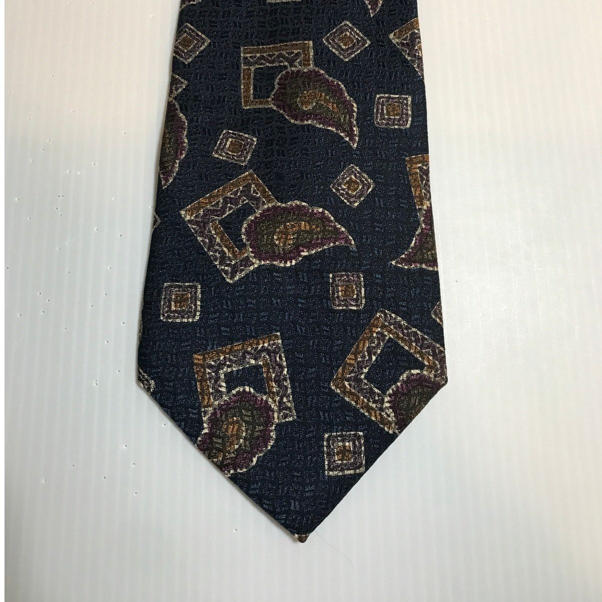 Other Barbara Blank New York Geometric Silk Handmade Necktie Size ONE SIZE - 1 Thumbnail