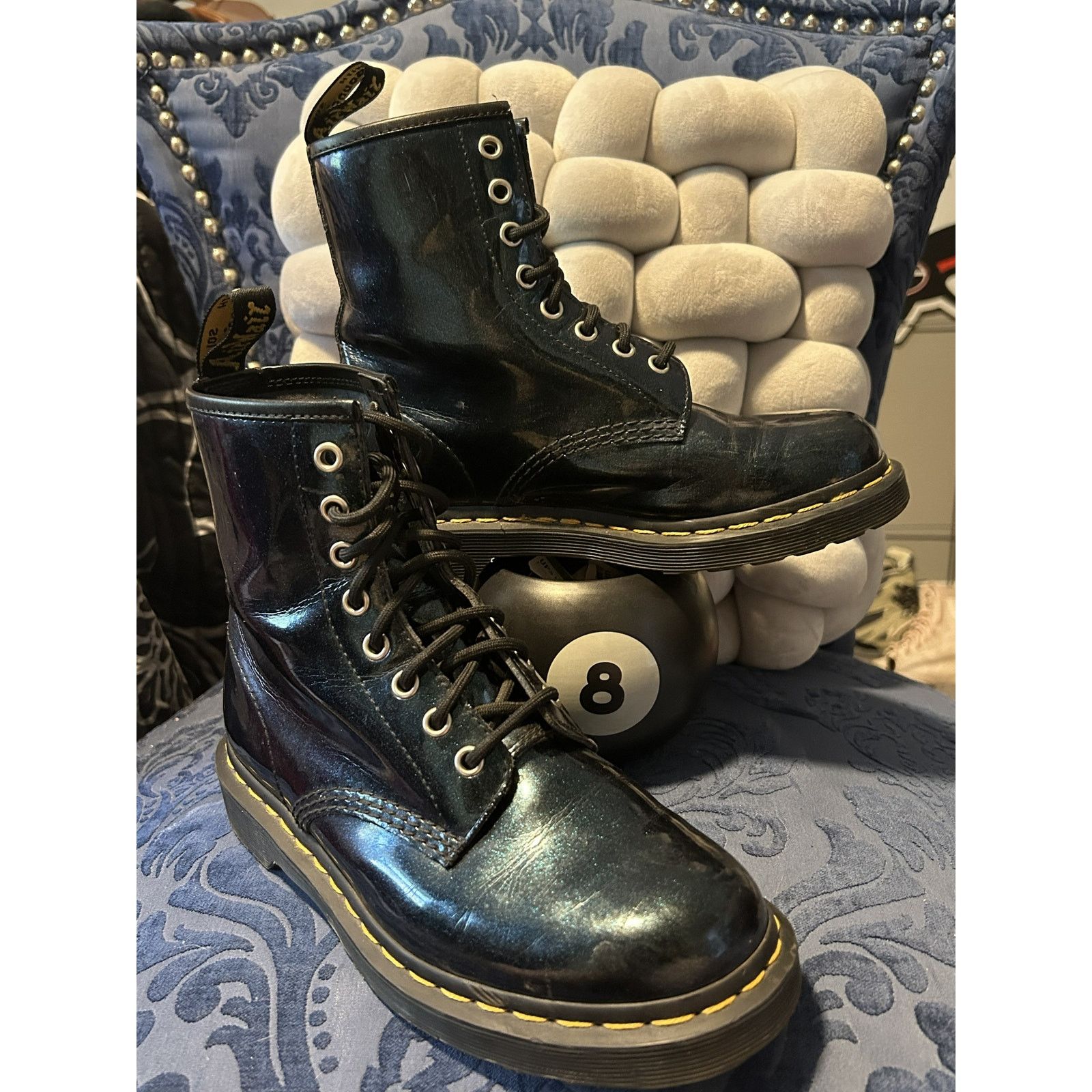 Dr. Martens Dr Martens 1460 Teal Patent Leather size 7/EU 38 Size US 7 / IT 37 - 1 Thumbnail