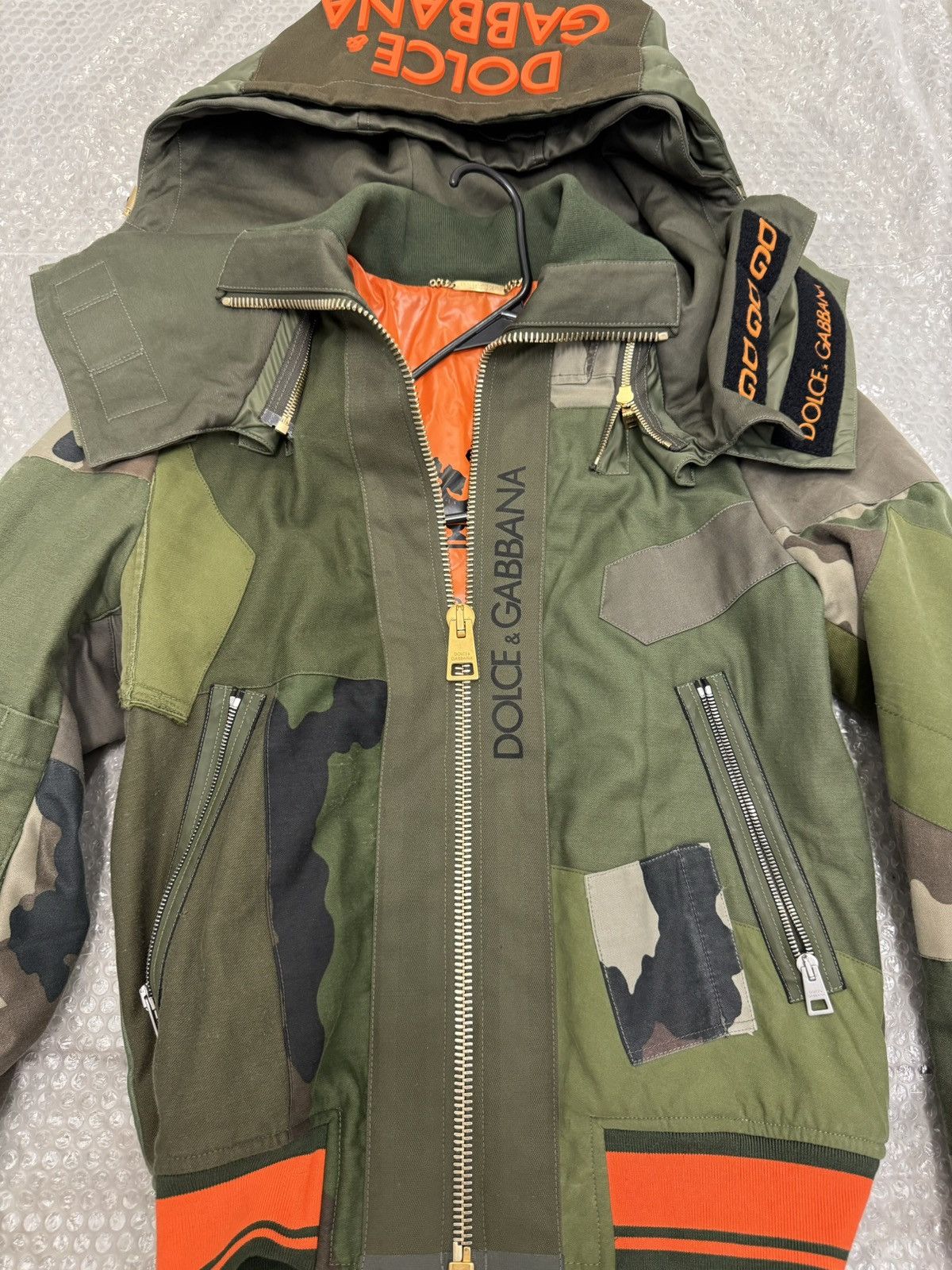 Dolce & Gabbana Camo Dolce & Gabbana Patchwork Bomber Jacket Size US S / EU 44-46 / 1 - 2 Thumbnail