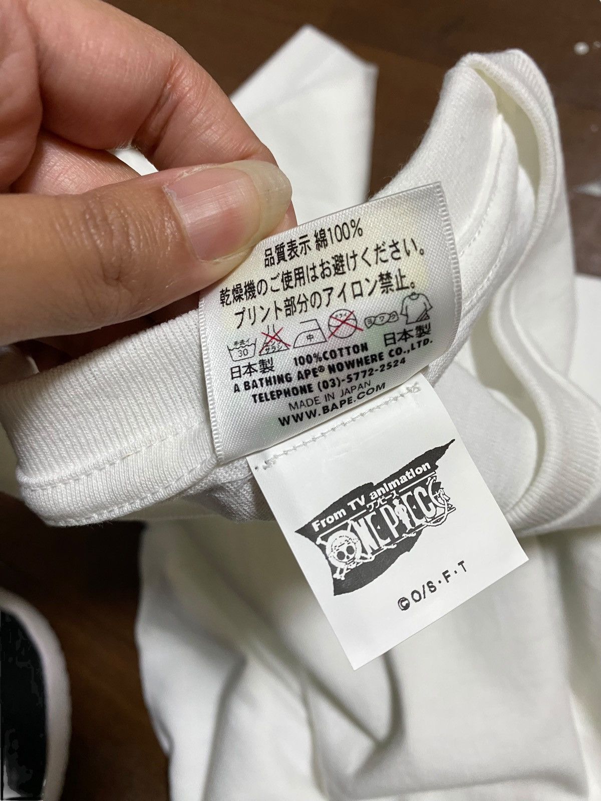 Bape × One Piece BAPE One piece Zoro Tee Size US L / EU 52-54 / 3 - 6 Thumbnail
