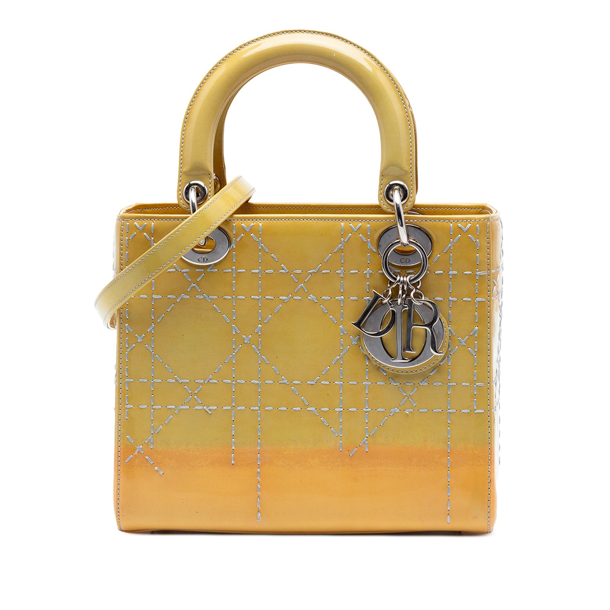 Dior Medium Ombre Patent Cannage Lady Dior Size ONE SIZE - 1 Thumbnail