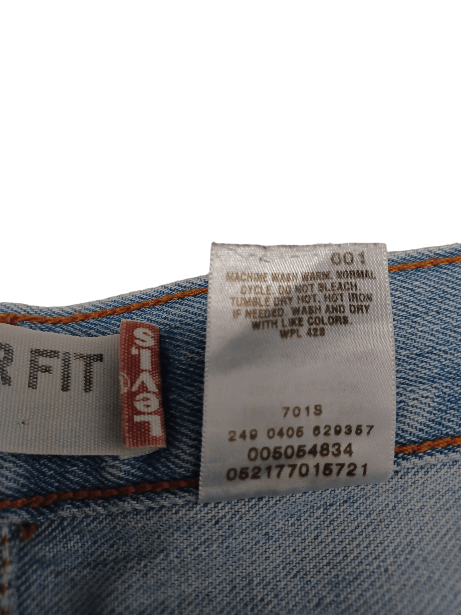 Levi's Vintage Clothing MADE IN LESOTHO 2005 VINTAGE SKY BLUE RELAXED FIT JEANS Size US 33 - 6 Thumbnail