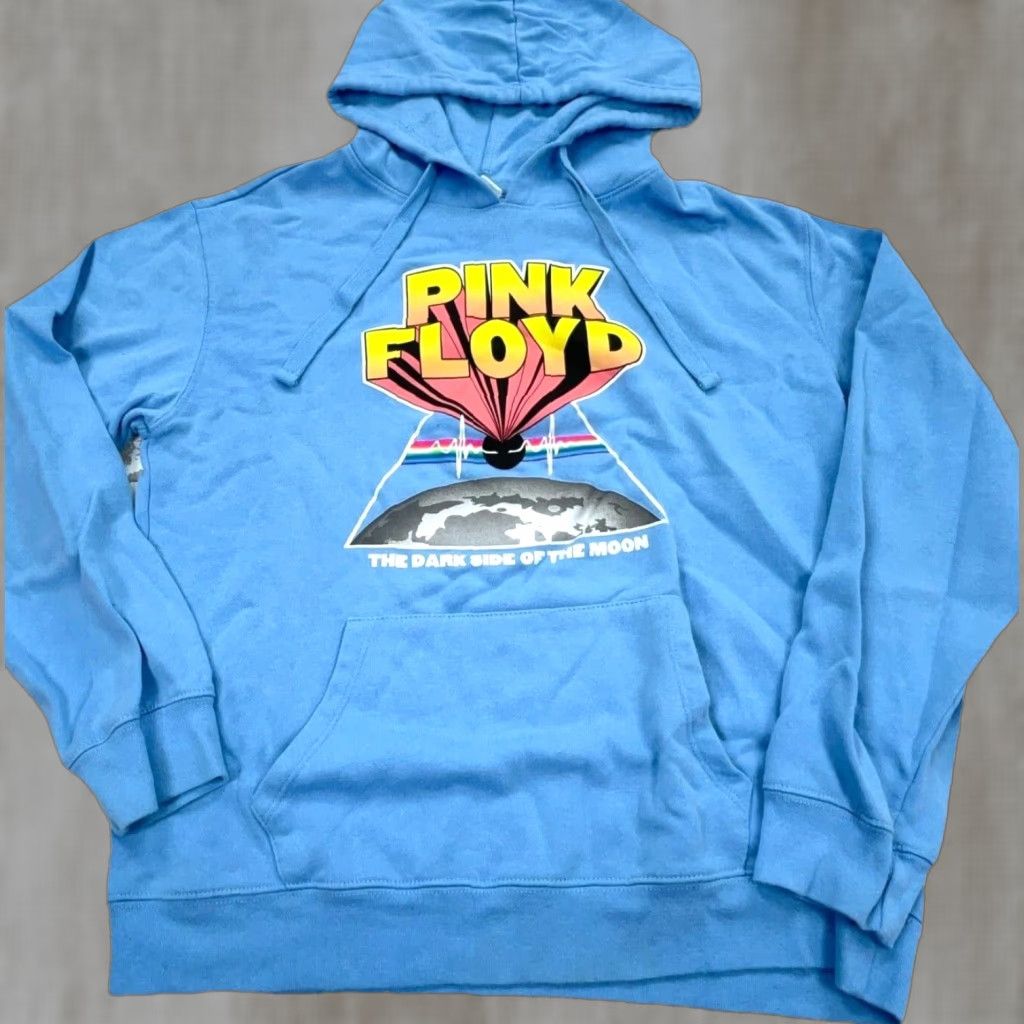 Vintage VINTAGE Pink Floyd Hoodie Women Large Blue Sweatshirt Rock Band Concert Tour Retro Tee Size L / US 10 / IT 46 - 1 Thumbnail