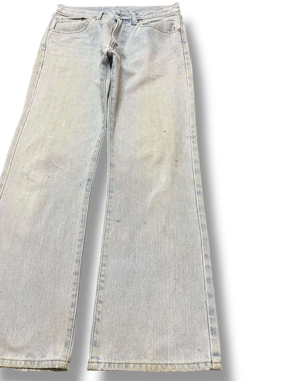 Uniqlo Vintage Uniqlo Flare Faded Distressed Denim Size US 29 - 4 Thumbnail