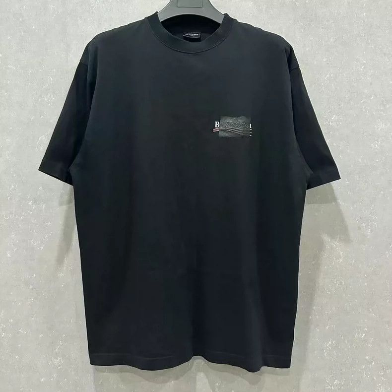 Balenciaga Balenciaga Blocked Tape Cola Short Sleeve Size US S / EU 44-46 / 1 - 1 Thumbnail