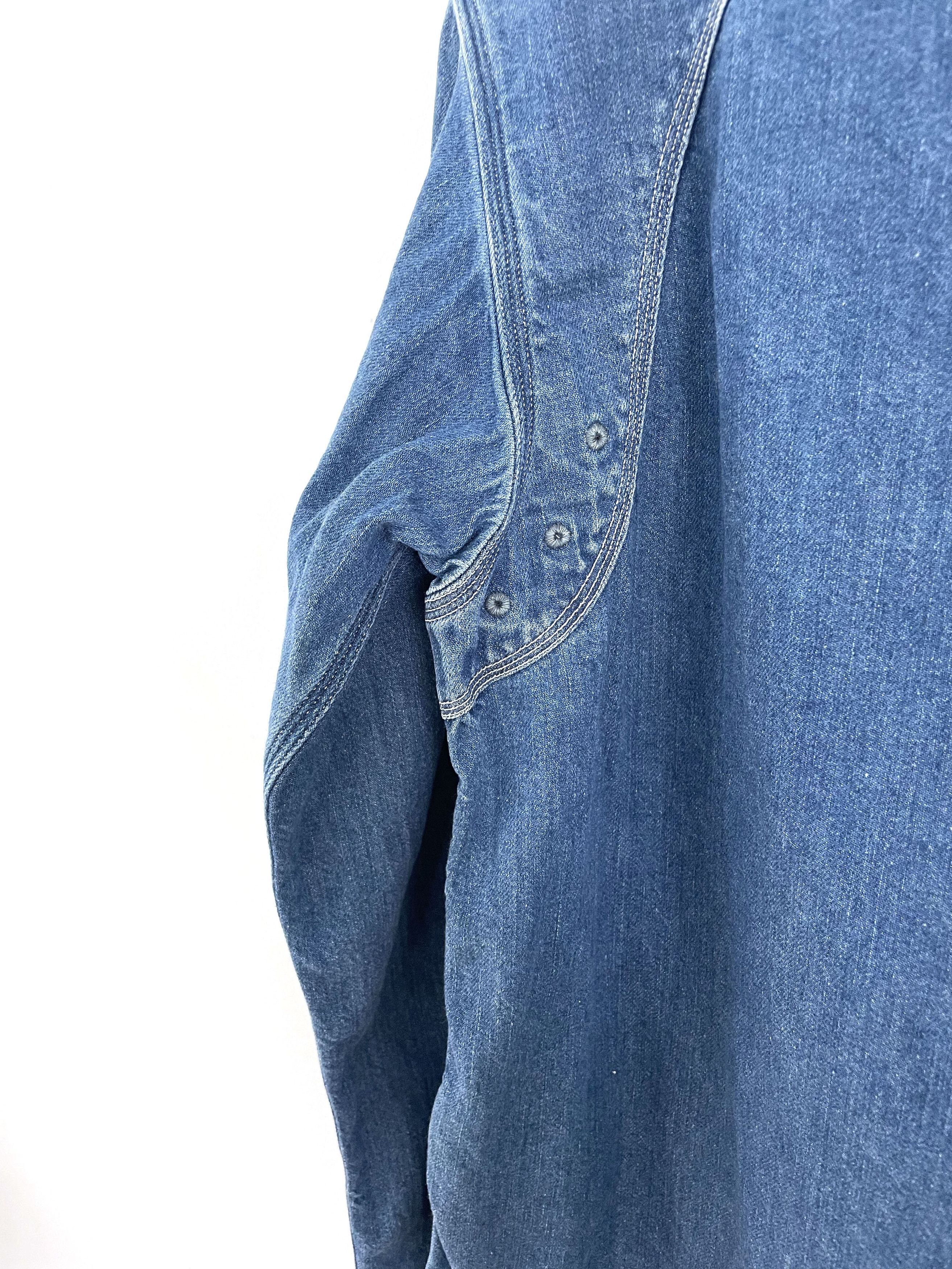 Kapital Asymmetrical Denim Shirt Size US L / EU 52-54 / 3 - 11 Thumbnail
