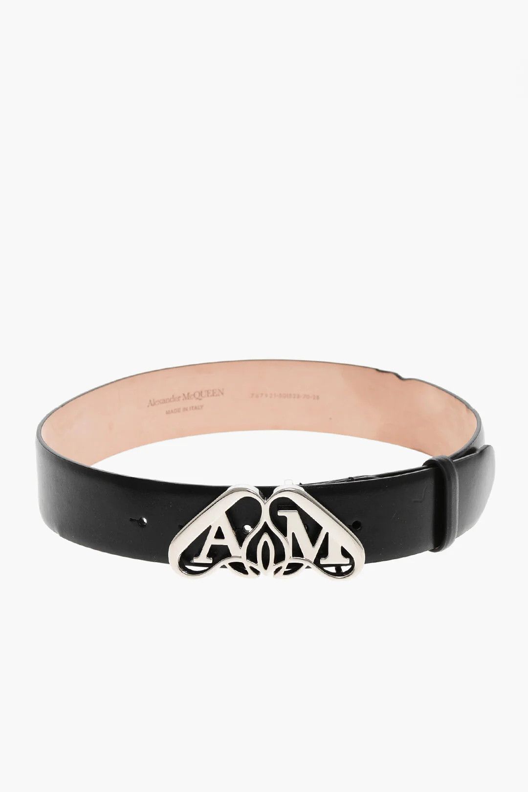 Alexander McQueen og1mm0426 Size: 70 / Leather Belt in Black Size ONE SIZE - 3 Thumbnail