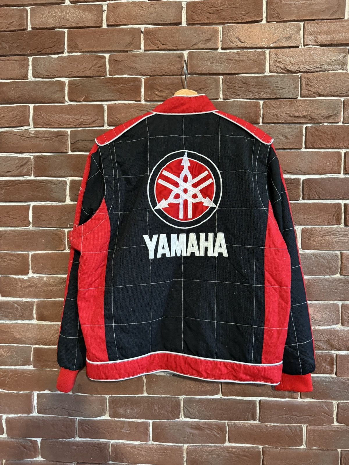 Vintage Vintage Yamaha Racing Bomber Jacket Hype Streetwear Black M Size US M / EU 48-50 / 2 - 2 Thumbnail