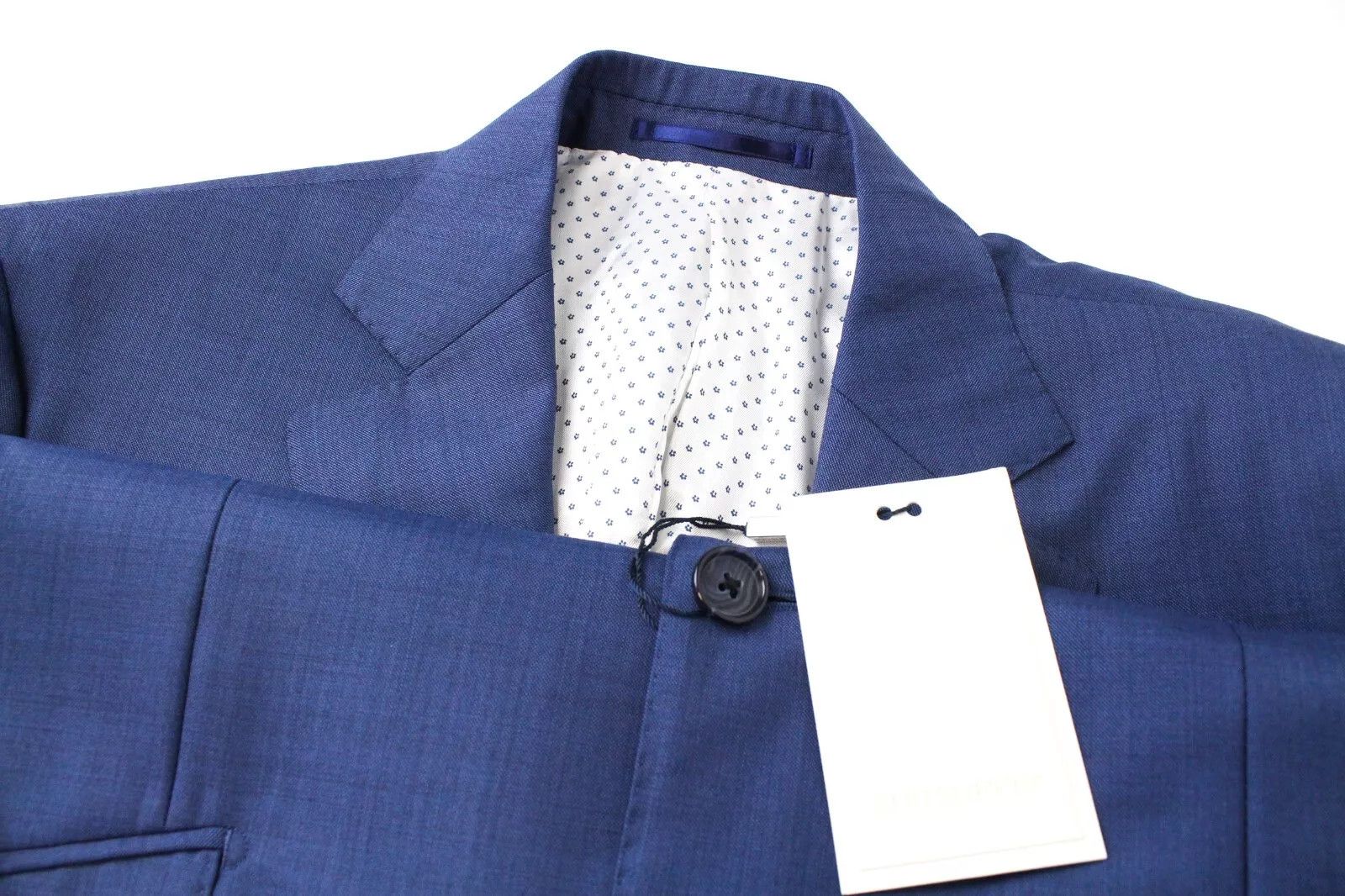 Suitsupply LAZIO UK44 Blue Wool Lined Blazer 59739 Size 44R - 4 Thumbnail