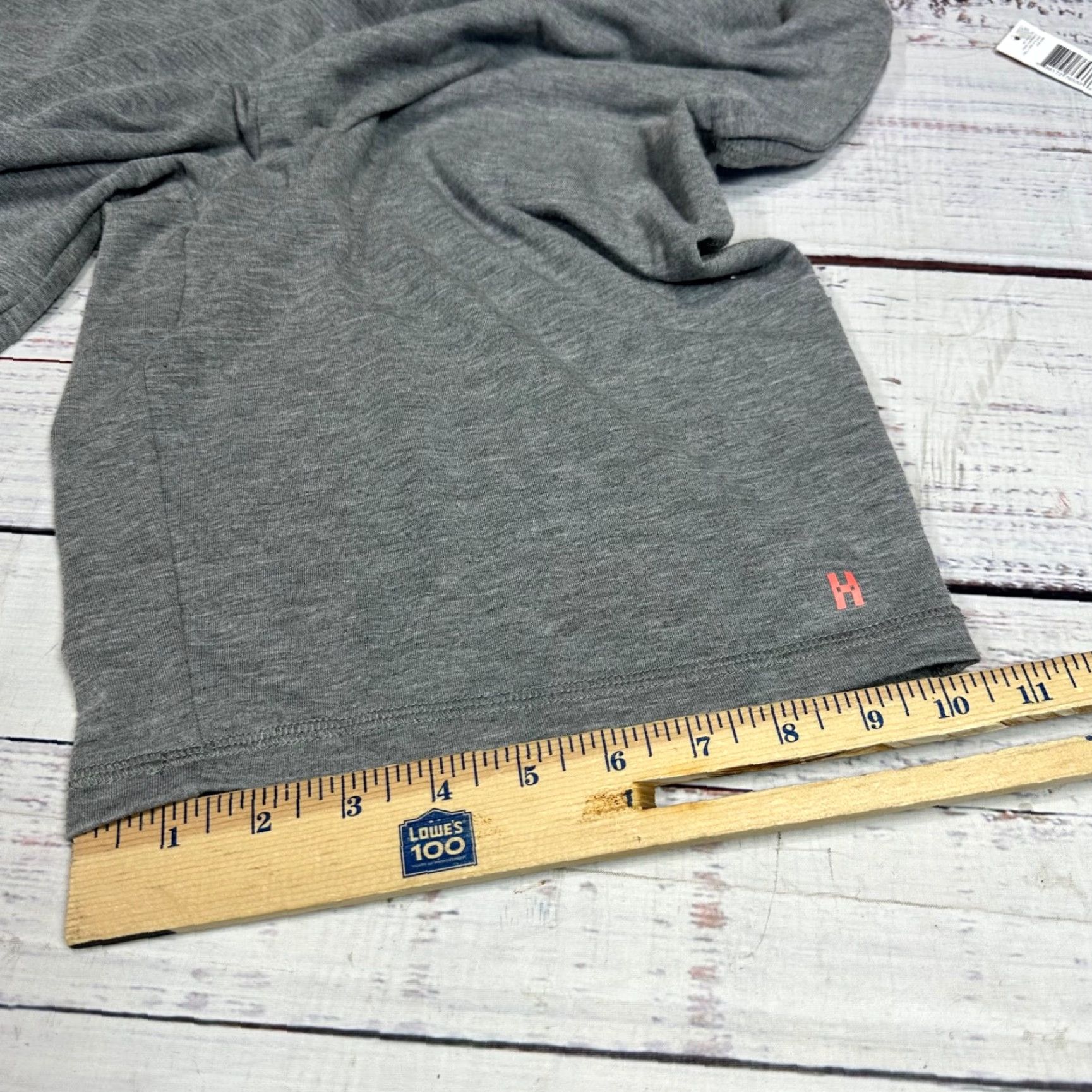 Vintage Hue Sweat Shorts Mens Medium Gray Heather Elastic Waist Pockets New Size US 31 - 3 Thumbnail