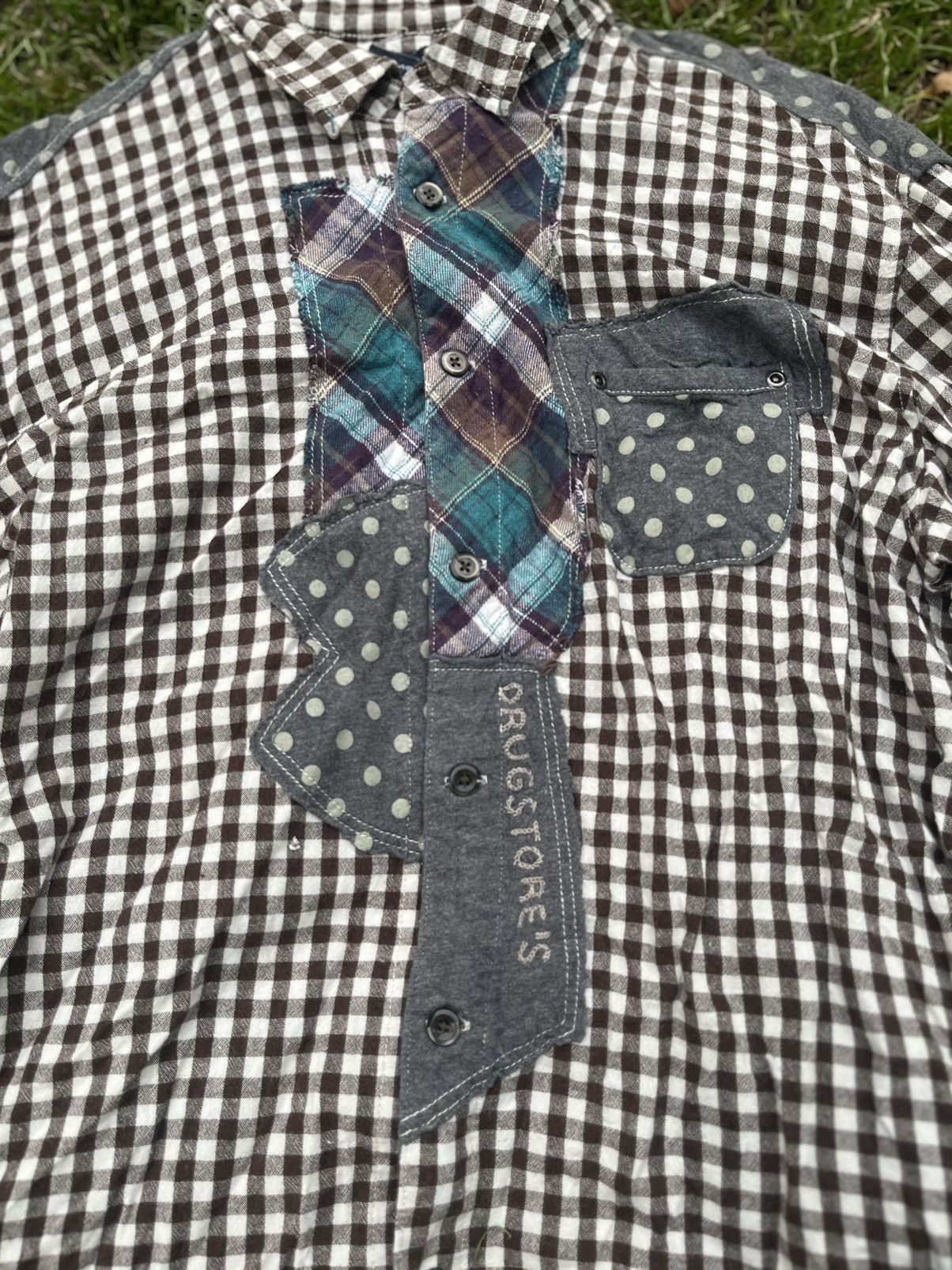 Japanese Brand Drug Store’s Flannel PatchWork Vintage Size US L / EU 52-54 / 3 - 2 Thumbnail