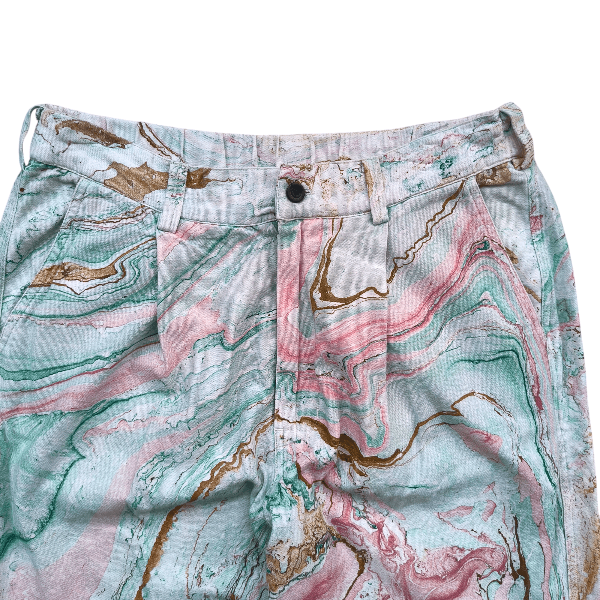 Japanese Brand Go Slow Caravan Abstract Trouser Size US 33 - 2 Thumbnail