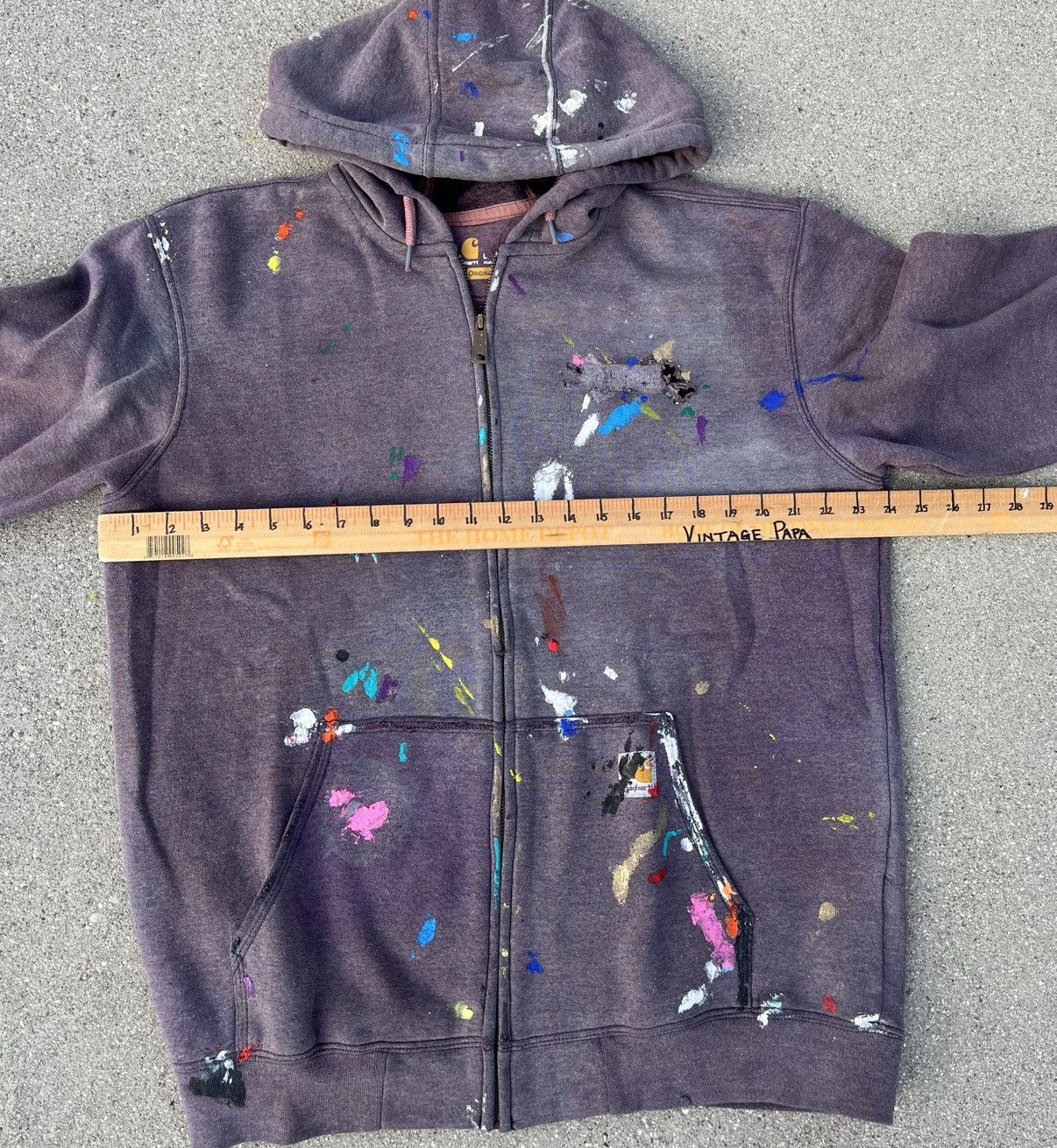 Carhartt Carhartt Hoodie Thrashed Distressed Und Fade Size US L / EU 52-54 / 3 - 4 Thumbnail