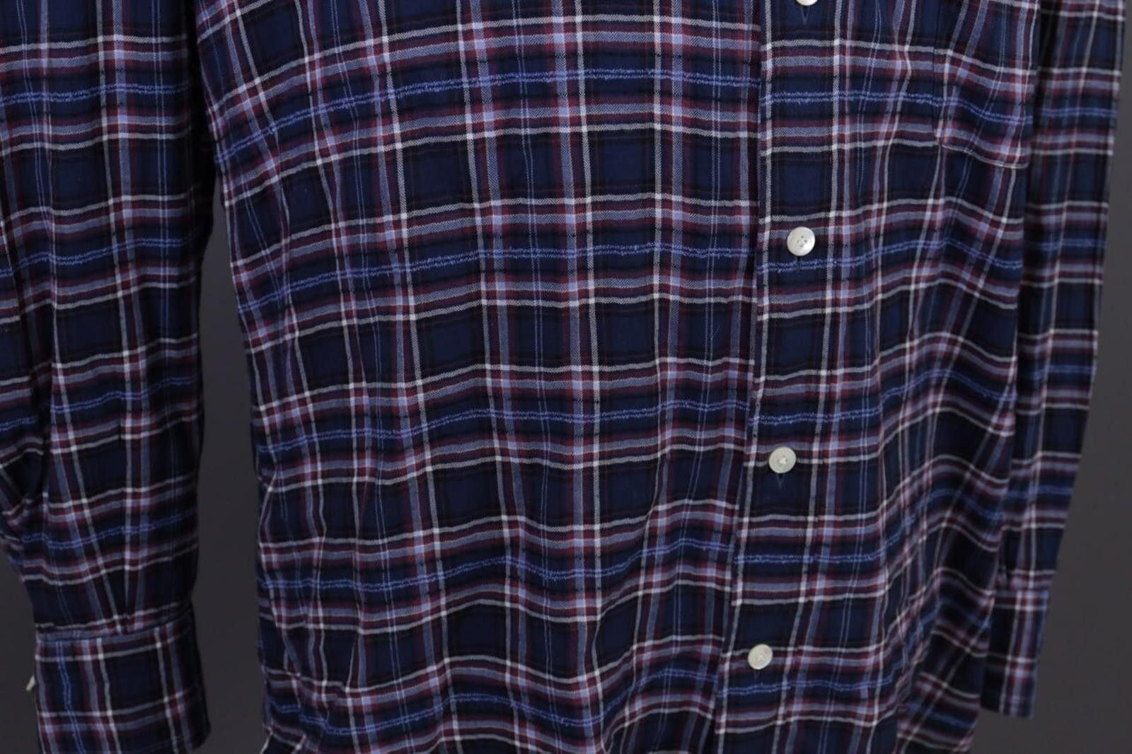 Designer Giampaolo Archivio Check Flannel Shirt Size 43 / 17 Size US M / EU 48-50 / 2 - 8 Thumbnail