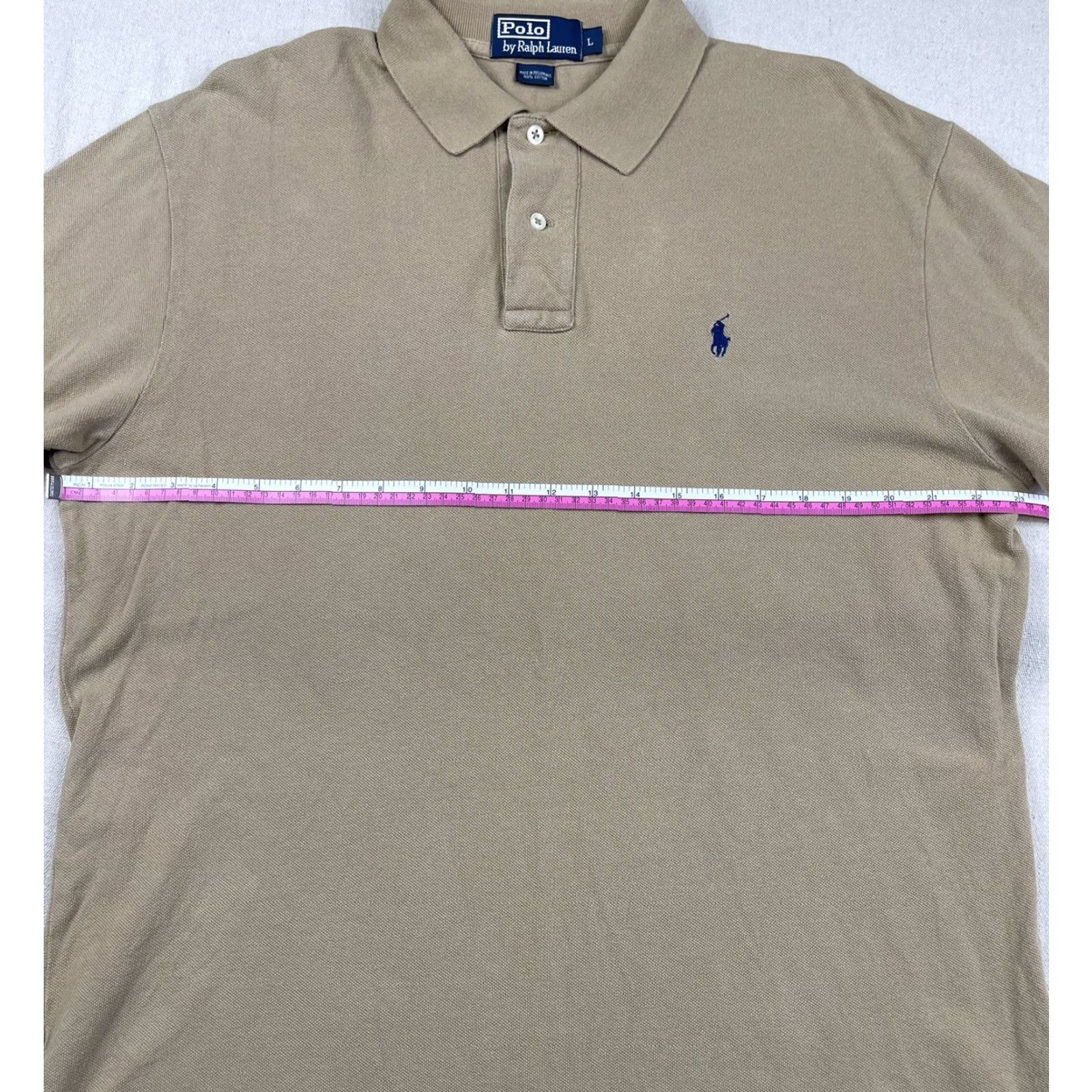 Polo Ralph Lauren VINTAGE Polo Ralph Lauren Shirt Men L Polo Short Sleeve Brown Lightweight Collared Golf Vintage 90s Mens Shirt Size US L / EU 52-54 / 3 - 5 Thumbnail
