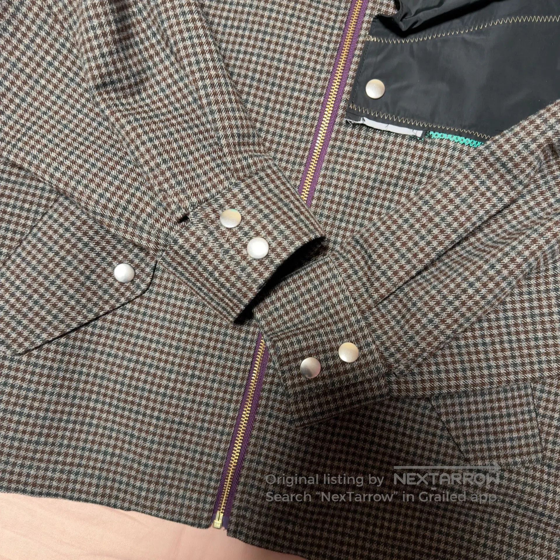 Kolor KOLOR 23AW Houndstooth Paneled Zip Jacket. Size US M / EU 48-50 / 2 - 6 Thumbnail