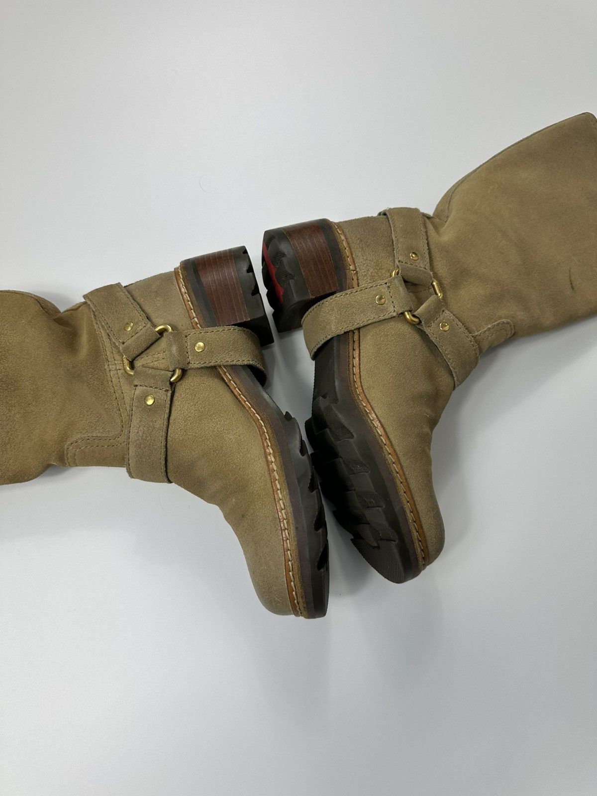Prada Vintage Prada Suede Leather Boots 6 US Size Beige Size US 6 / IT 36 - 11 Thumbnail