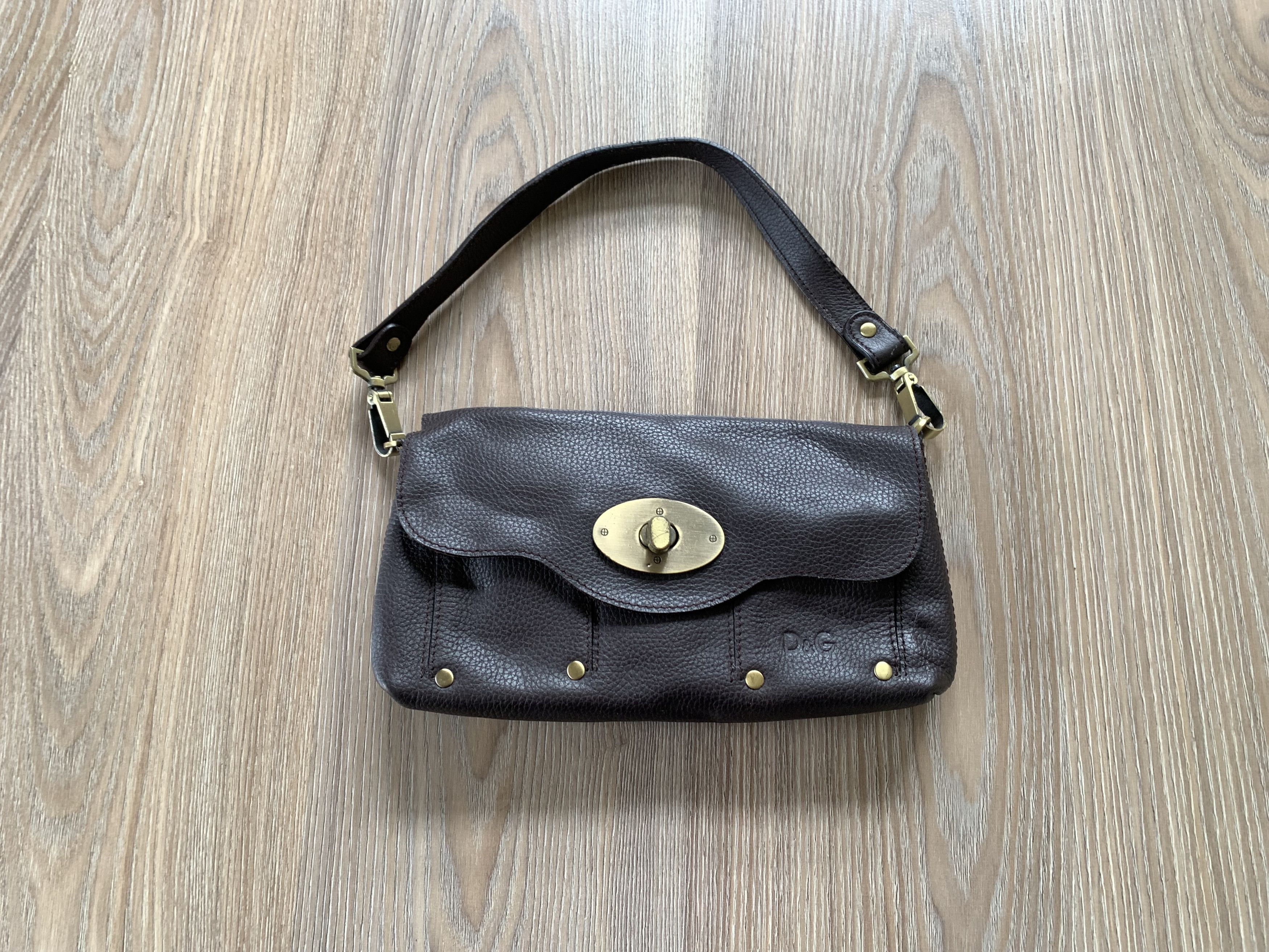 Dolce & Gabbana Dolce & Gabbana Vintage Brown Leather Mini Bag Size ONE SIZE - 2 Thumbnail
