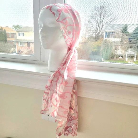 Vacation Satin Printed Scarf/Headwrap Beach Spring Summer Size ONE SIZE - 6 Thumbnail