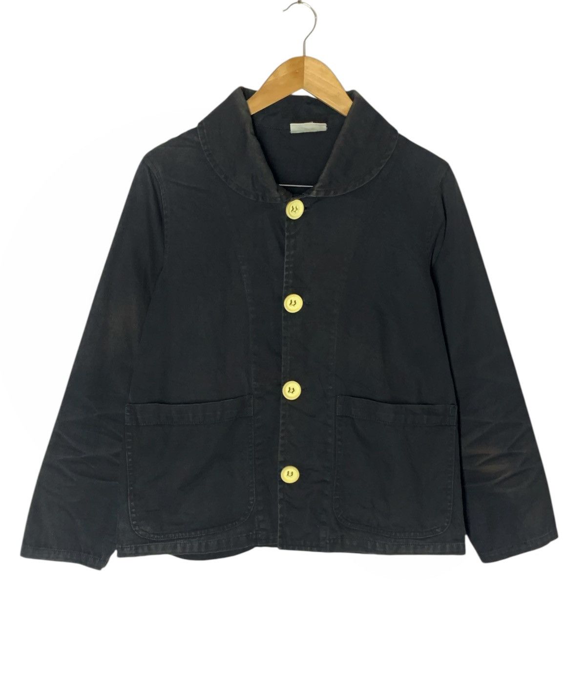 Yarmo Vintage YARMO British Workwear Fishermen Shawl Collar Navy Size US M / EU 48-50 / 2 - 1 Thumbnail