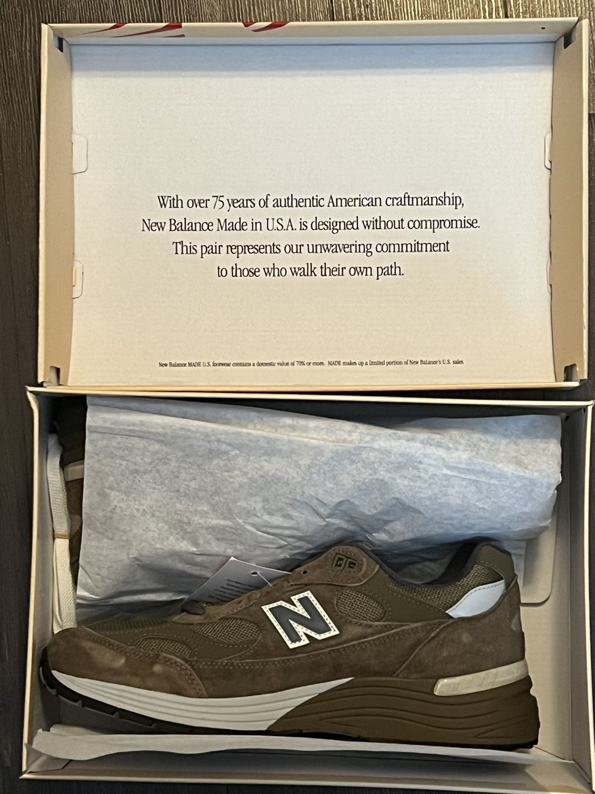 New Balance New Balance 992 GL US10M Made in USA Dark Camo Size US 10 / EU 43 - 2 Thumbnail