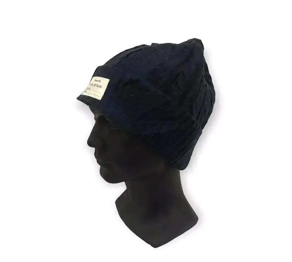 Ships Jet Blue Japanese Brand Ships Jet Blue Knit Beanie Hat Size ONE SIZE - 2 Thumbnail