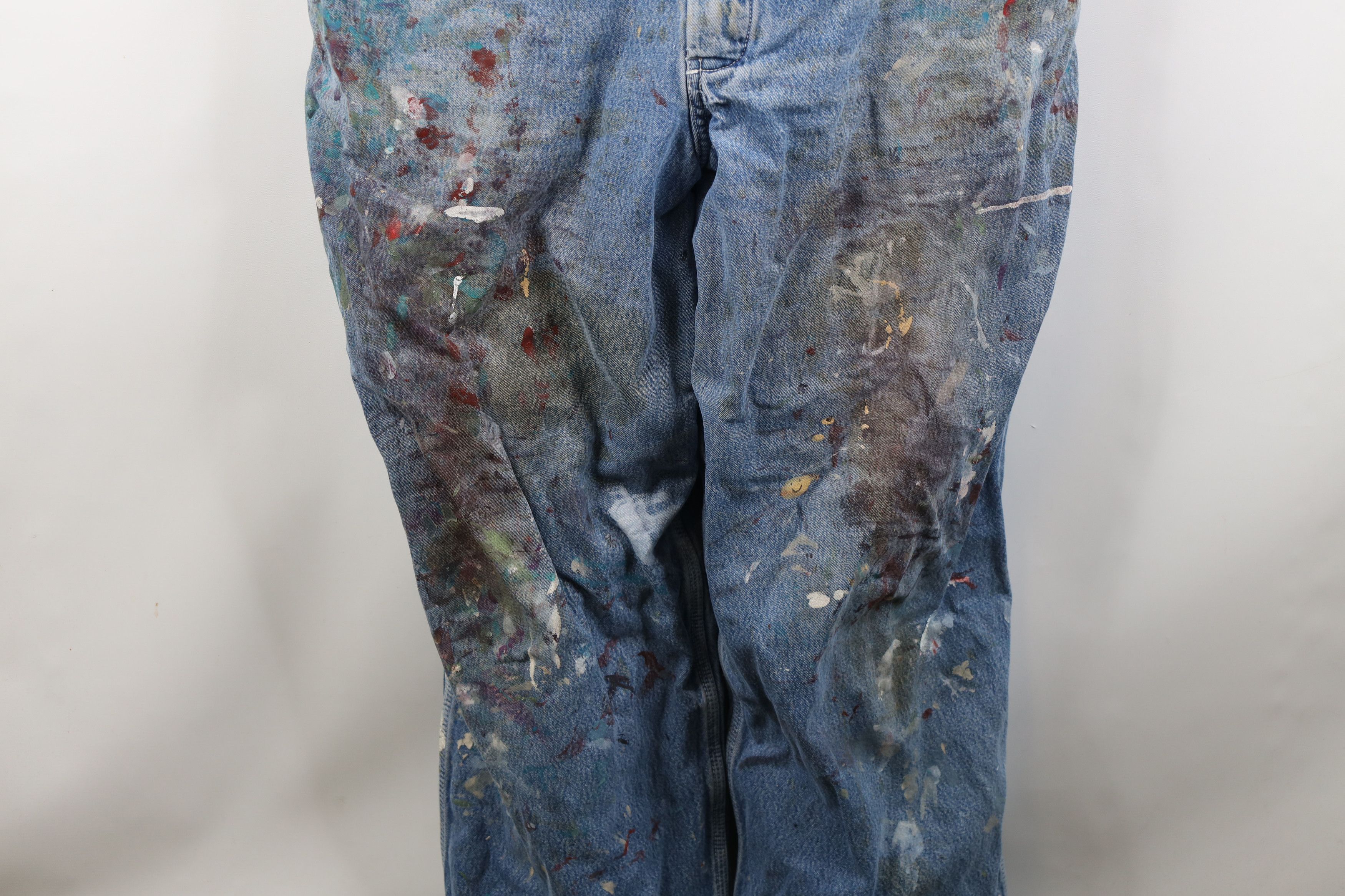Vintage Vintage 90s Streetwear Thrashed Flannel Lined Overalls Size US 40 / EU 56 - 8 Thumbnail
