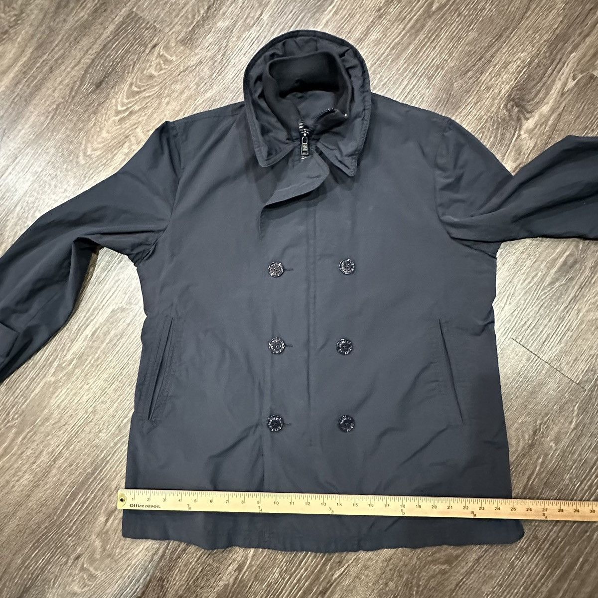 Moncler × Palm Angels Moncler Gobert Giubbotto Navy Men’s Dbl Breasted Size 6 Size US XL / EU 56 / 4 - 10 Thumbnail